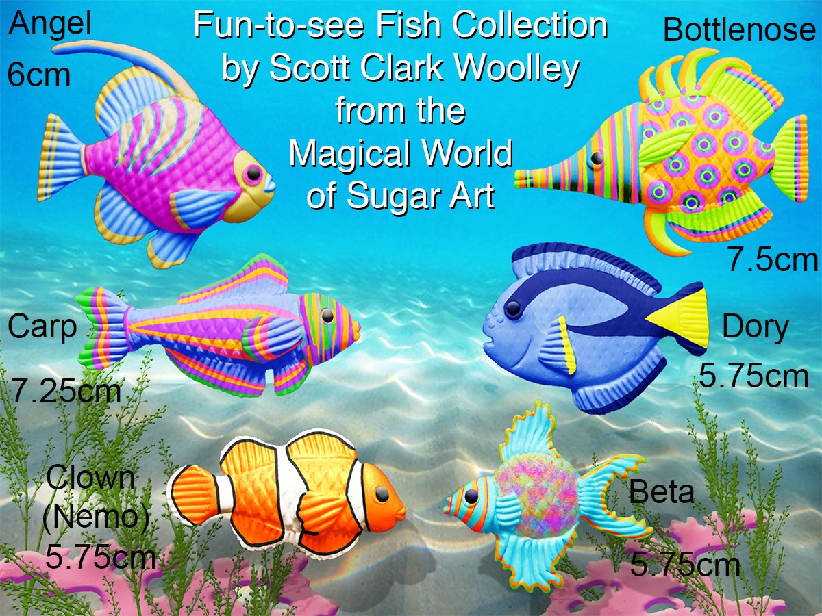 Scott Clark Woolley Angel Fish Silicone Mold