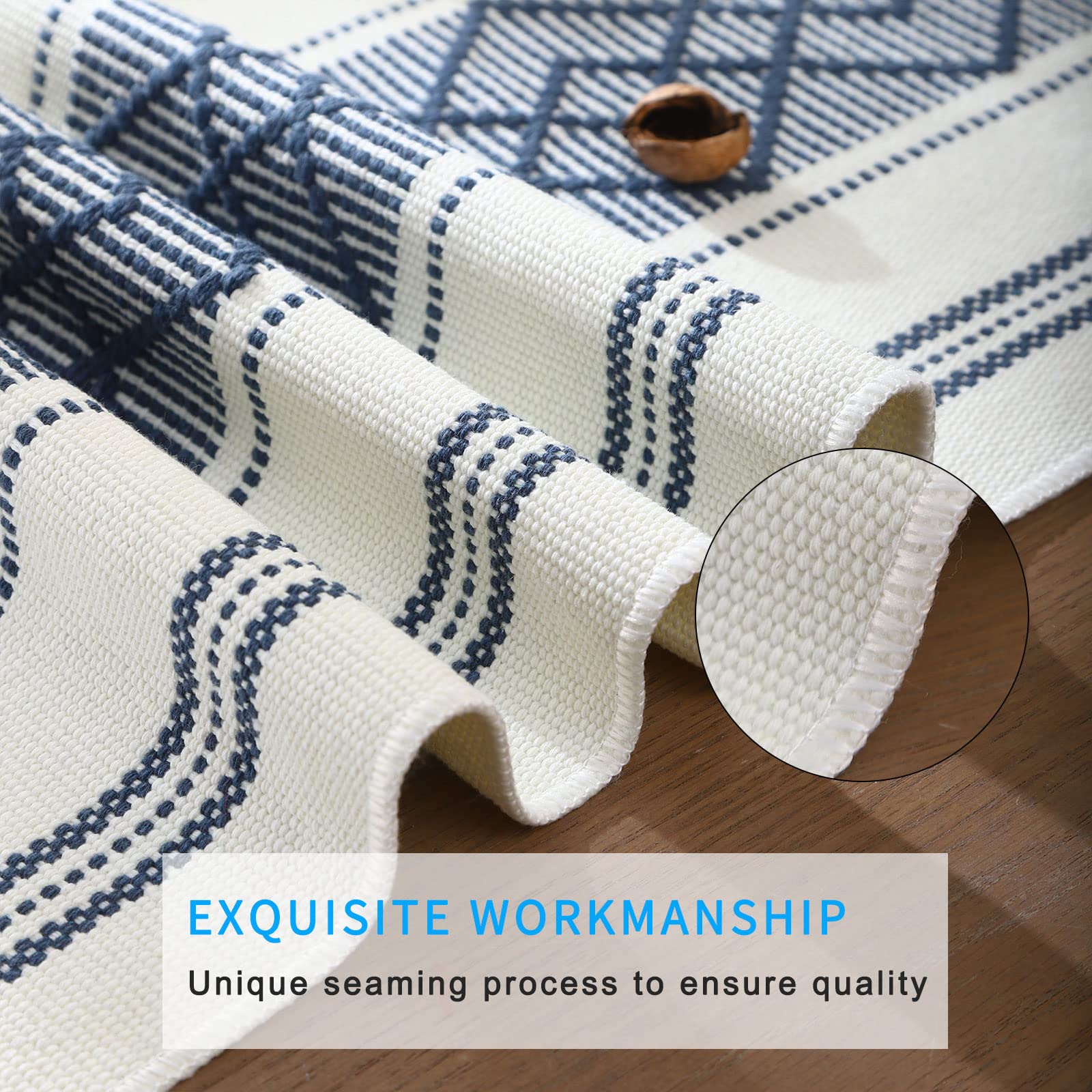 Lufeijiashi Elegant Thick Placemats For Dining Table Decor Farmhouse Heat Resistant Table Place Mats Set Of 4 Quality Woven Clot