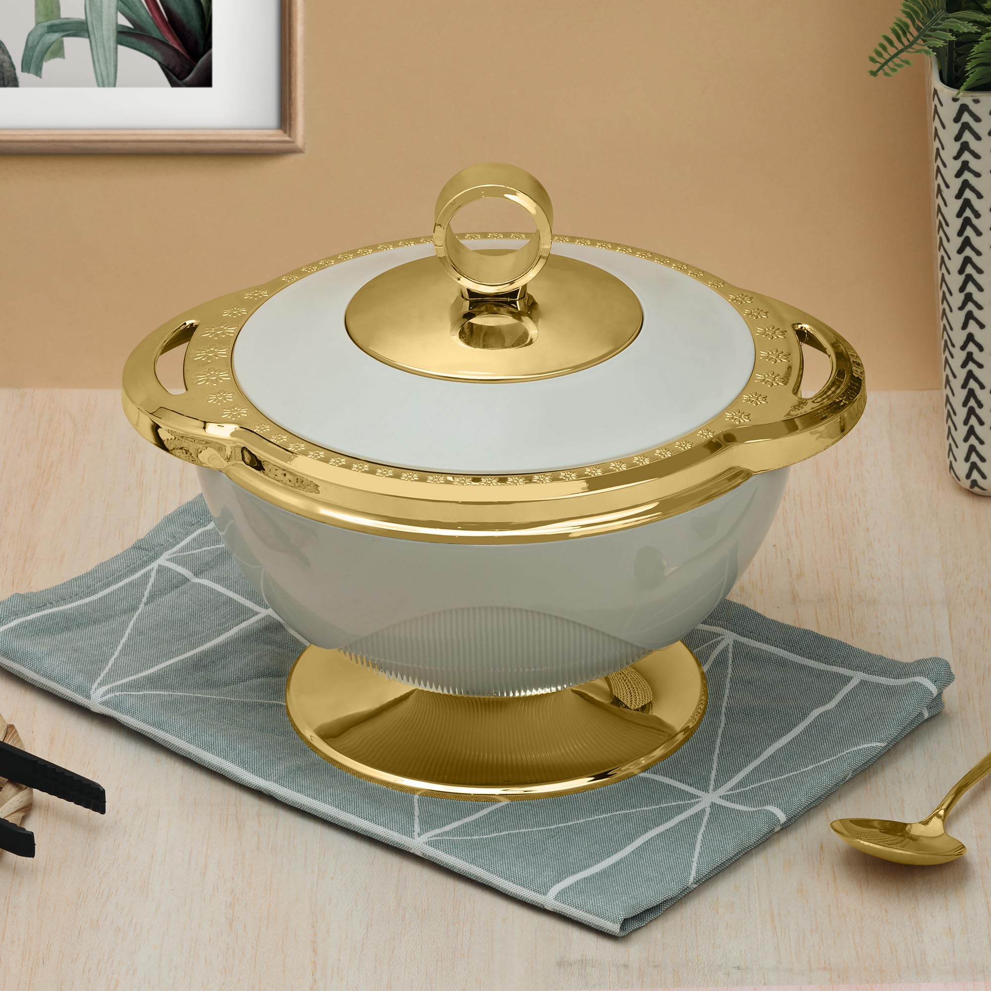 Selvel Milano Inner Steel Casserole Set Of 3 (1700Ml, 1100Ml, 600Ml)|Bpa Free|Advanced P.U. Insulation| Hot Box For Kitchen | Ke