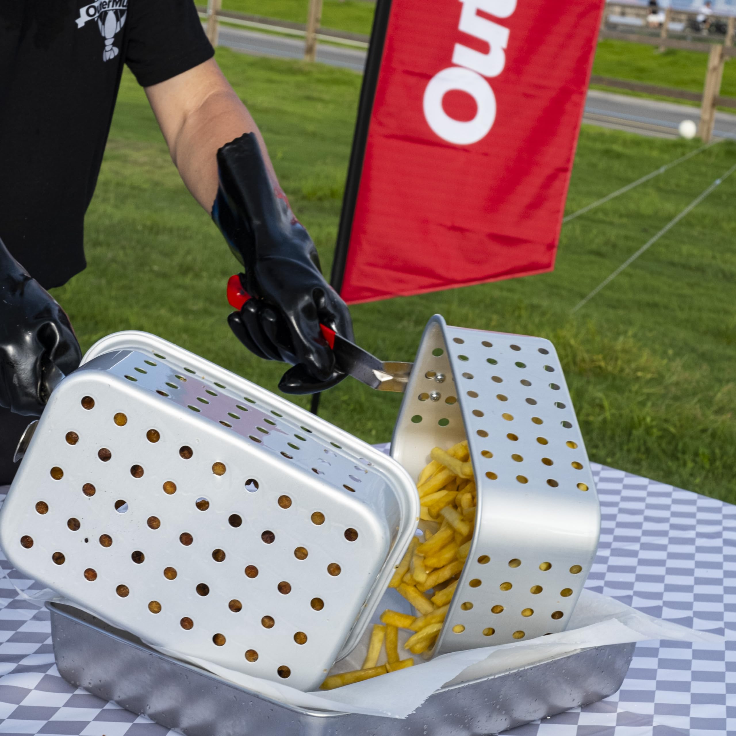 Outermust 58,000 Btu Propane Deep Fryer, 18 Qt. Deep Fryer Pot And 2 Inner Baskets, Ideal For Frying Fish, Chicken Wings, French