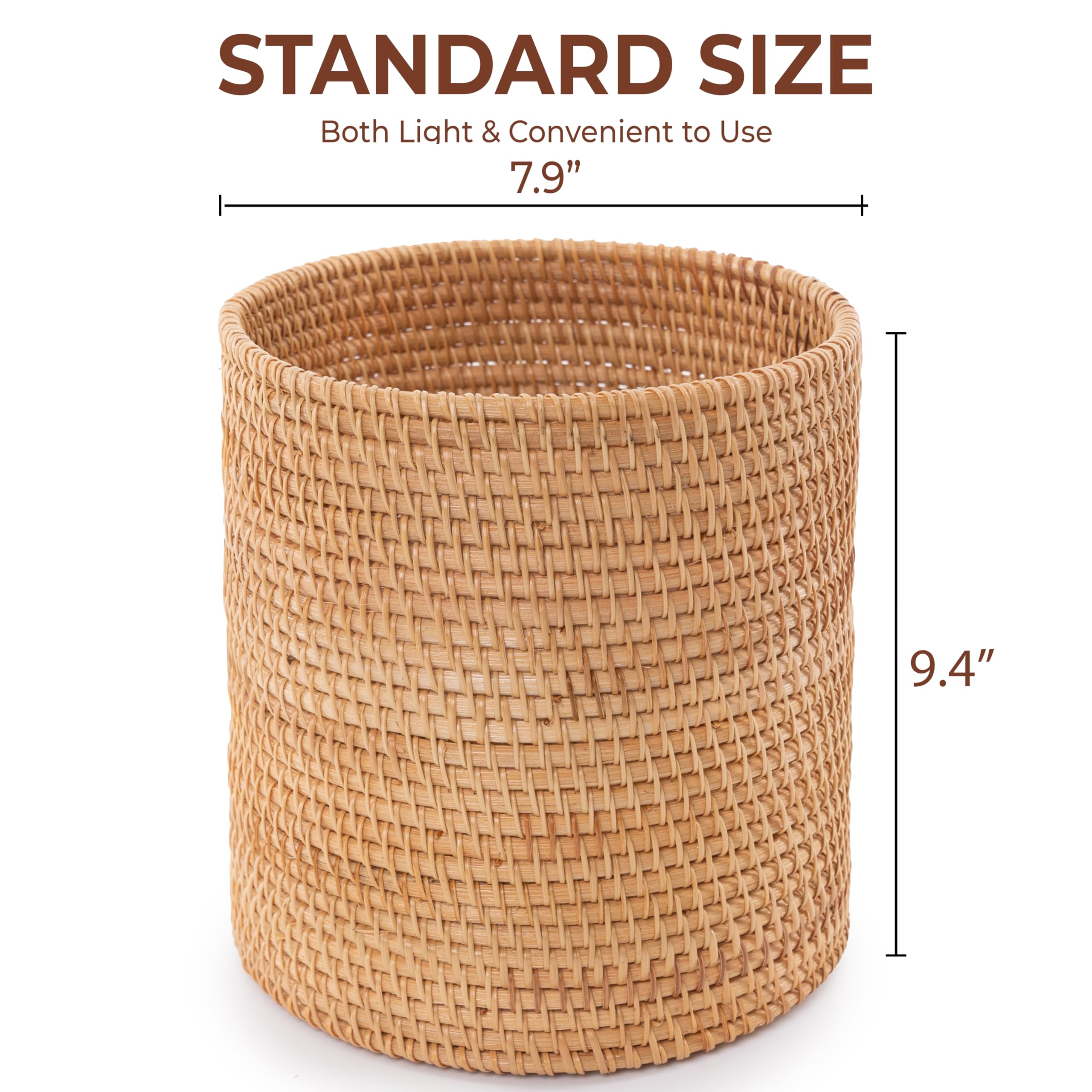 Kolwoven Mini Trash Cans, Mini Storage Bin Table, Desk Trash Can Mini, Narrow Trash Can Bathroom, Slim Garbage Can, Small Waste