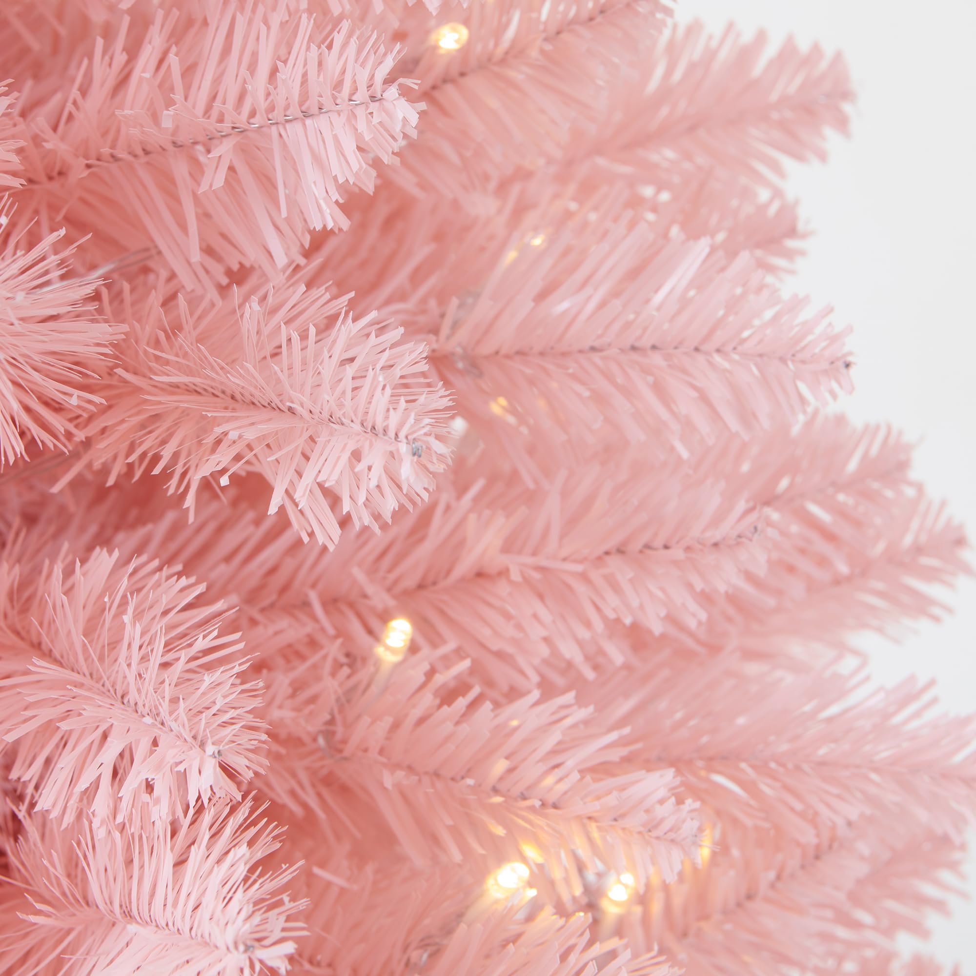 Pre-Lit Artificial Christmas Tree 4Ft, Battery Operated Desktop Xmas Tree with 70 LED 210 Branch Tips Mini Christmas Tree Decora