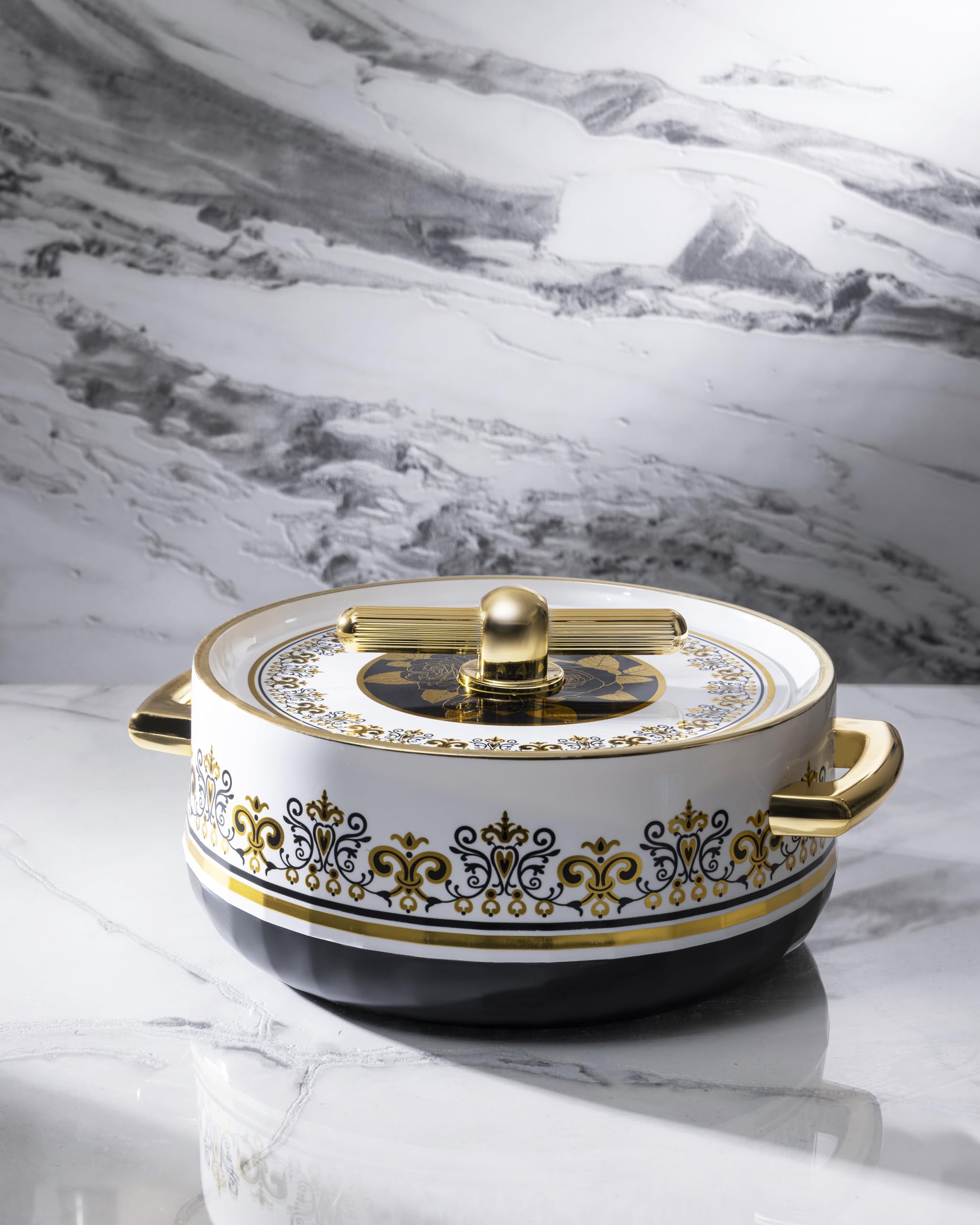 Selvel Elegance Casserole | Advanced Pu Insulation | Elegant Design Hot Pot | Hot Case Keeps Food Hot & Fresh For Hours | Serve
