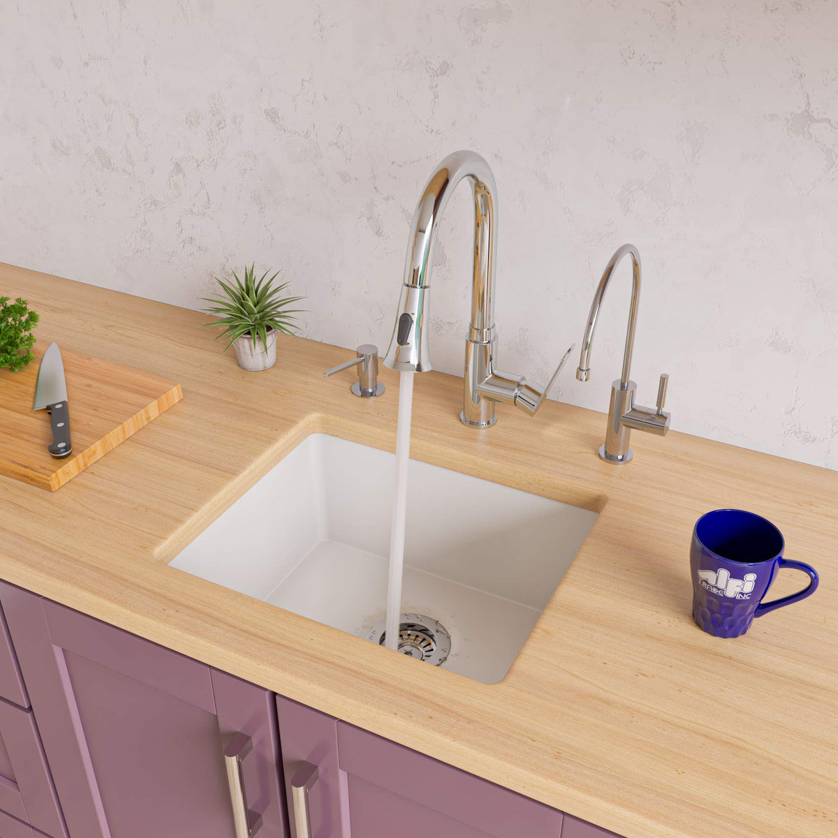 Alfi Brand Ab2017 Kitchen Sink White