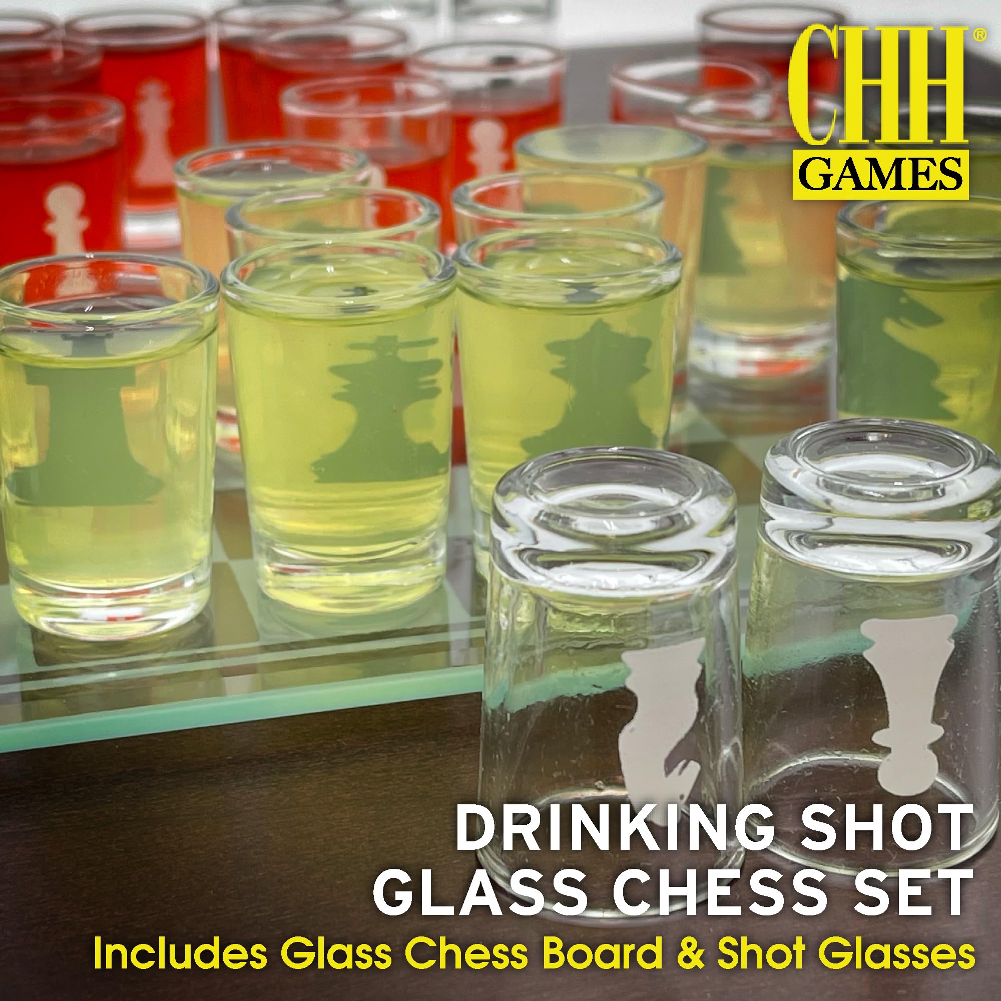 CHH Drinking Shot Glass Chess Set