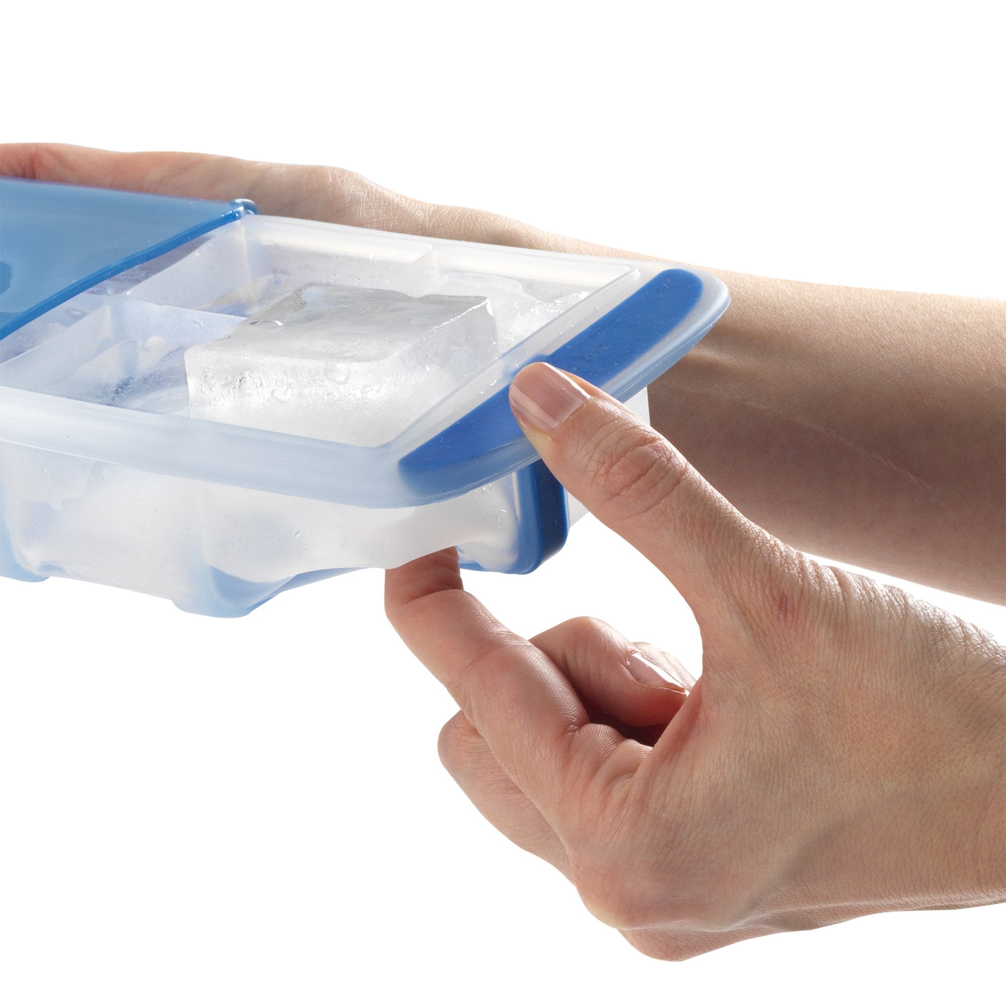 Goodcook , Prep And Freeze Stackable, Easy Release Silicon Cube Tray, 2-Ounce Ice Cubes, Baby Food, Herb Butter, Cold Brew Cubes