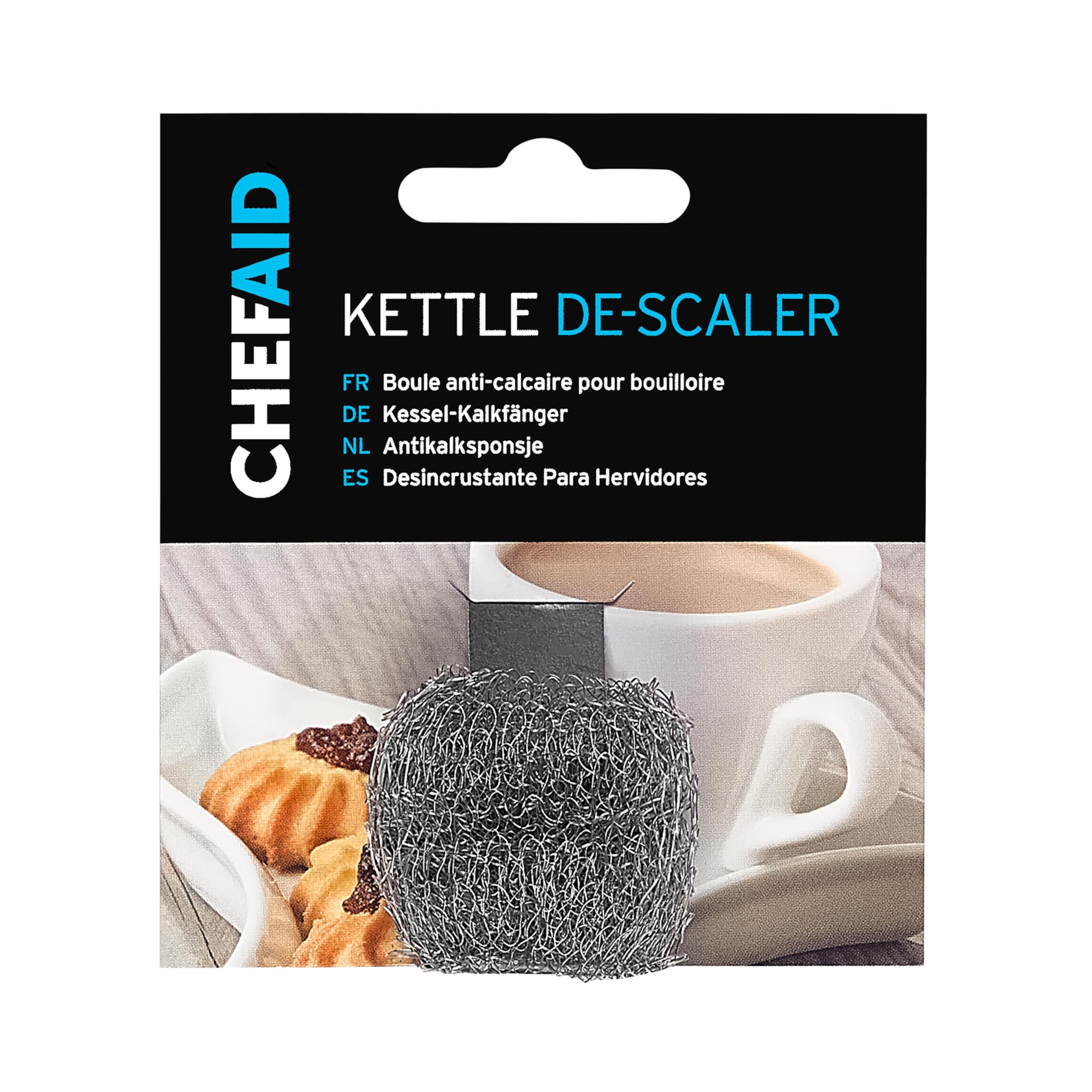 Chef Aid Stainless Steel Doughnut Kettle Descaler, Silver