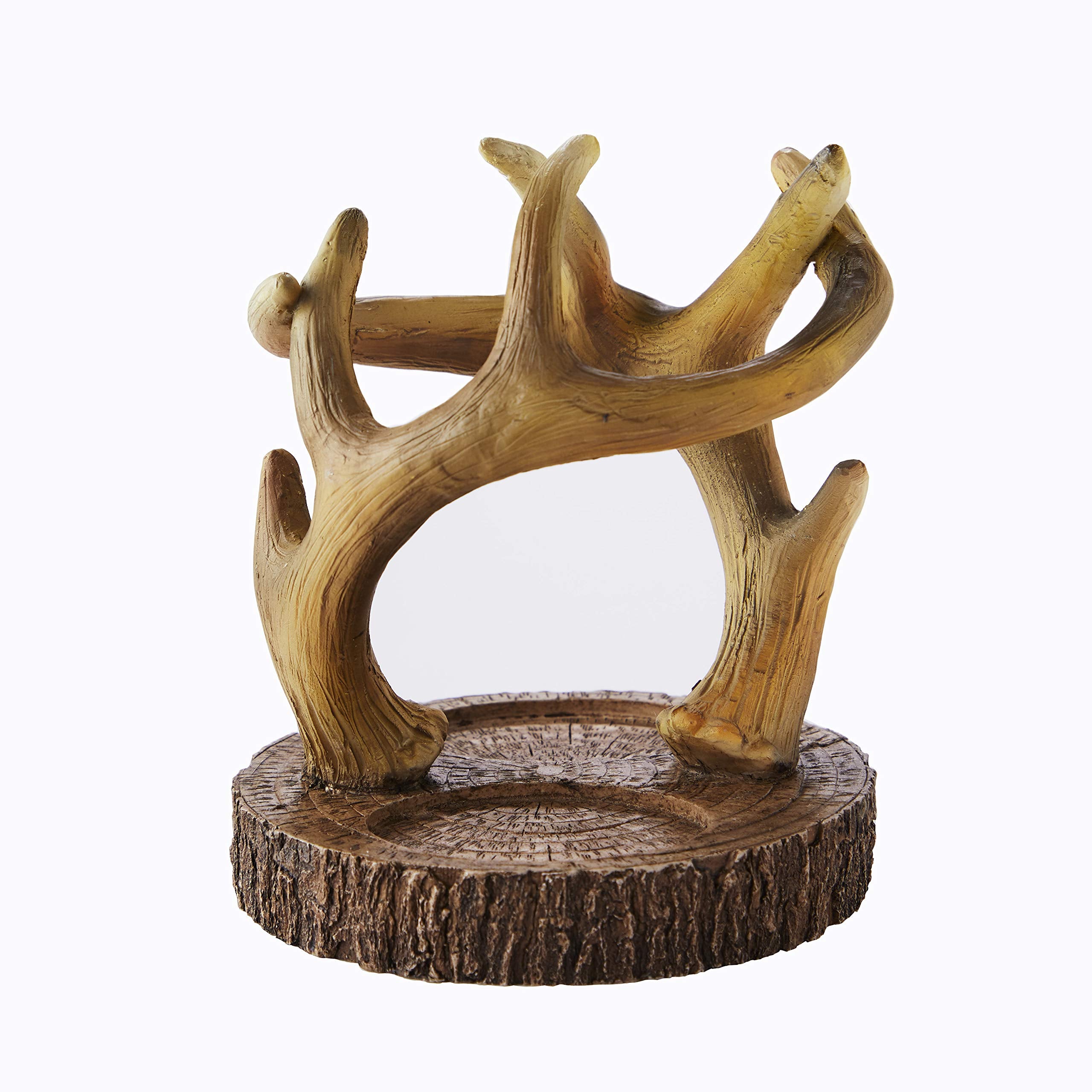 Skl Home Yellowstone Home On The Range Toothbrush Holder, 4.77'' X 4.03'' X 4.03'', Brown