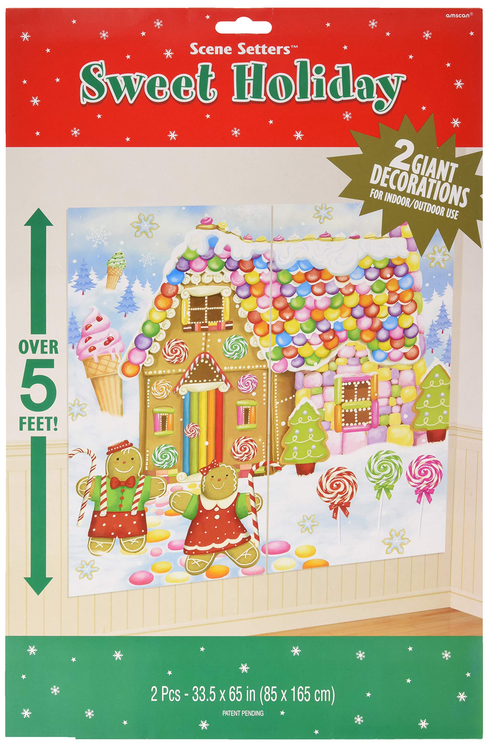 Amscan 670231 Sweet Holiday Scene Setters Add-Ons Christmas Accessory, 2 Ct. | Plastic