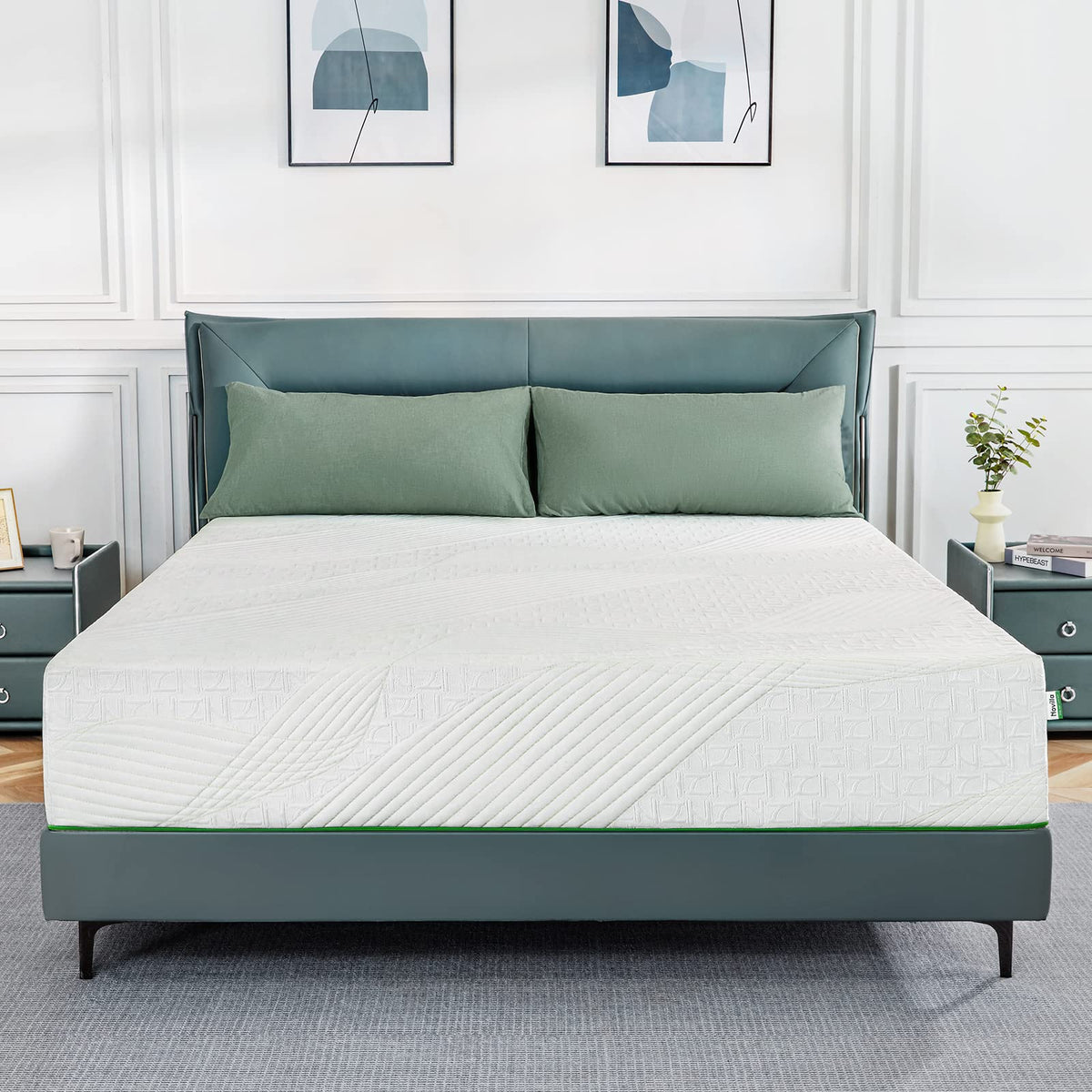 Novilla King Mattress In A Box, Memory Foam Mattress King Size 10 Inch, Medium Firm Mattress For Back Pain Relief And Support, G