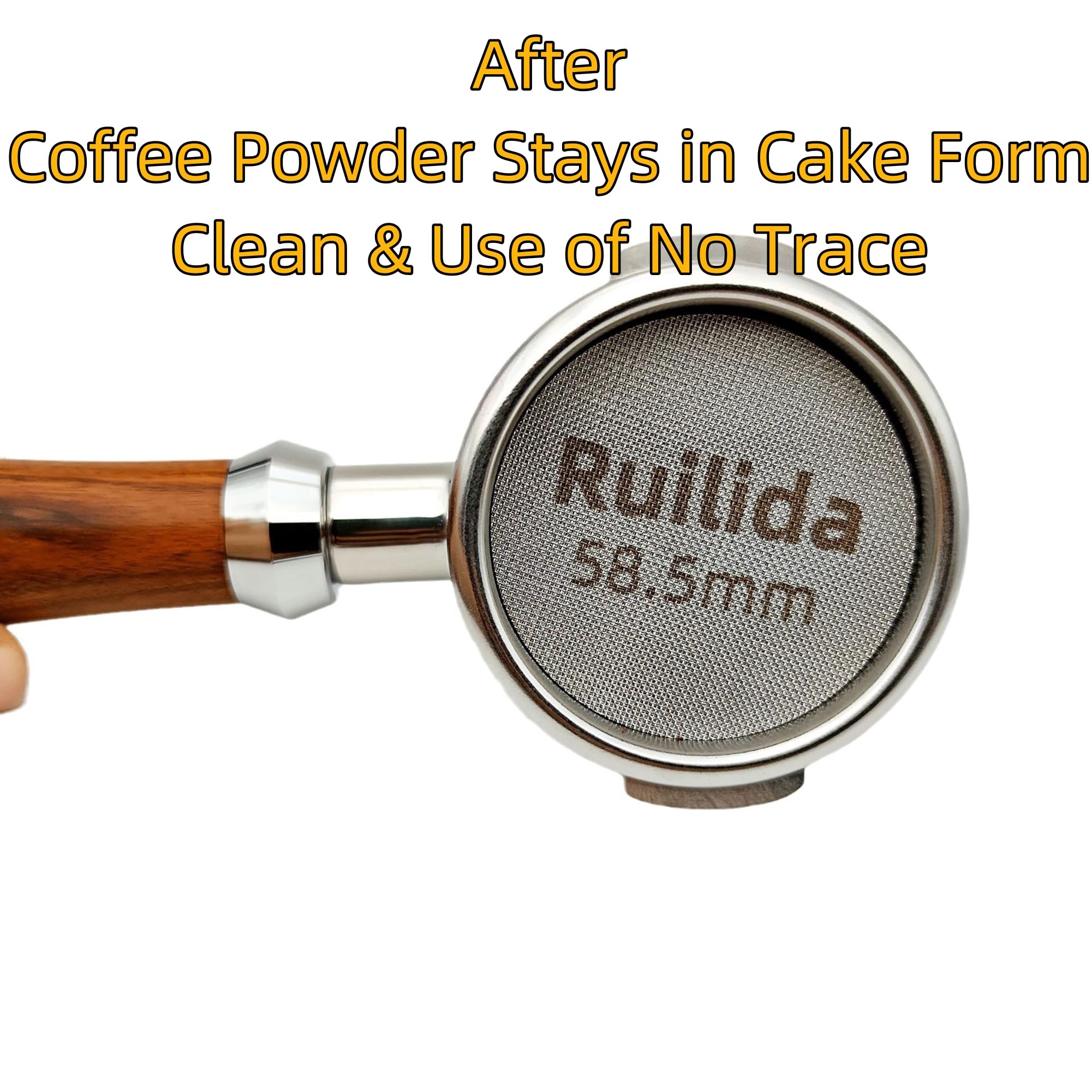Ruilida Espresso Puck Screen 58.5mm  Reusable 1.7mm Thickness 150? 316 Stainless Steel Professional Barista Coffee Filter Mesh Plate for Espresso Portafilter Filter Basket ((58mm-58.5mm))