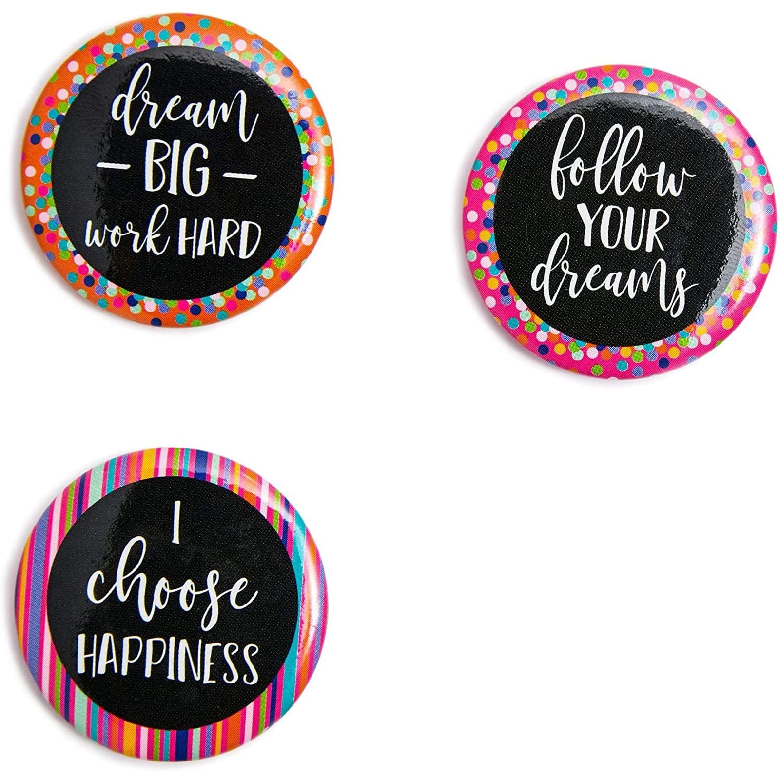 Inspirational Refrigerator Magnets Motivational Quote for Classroom  Locker  Fridge  Whiteboard  1.2 Inch  18 Pack