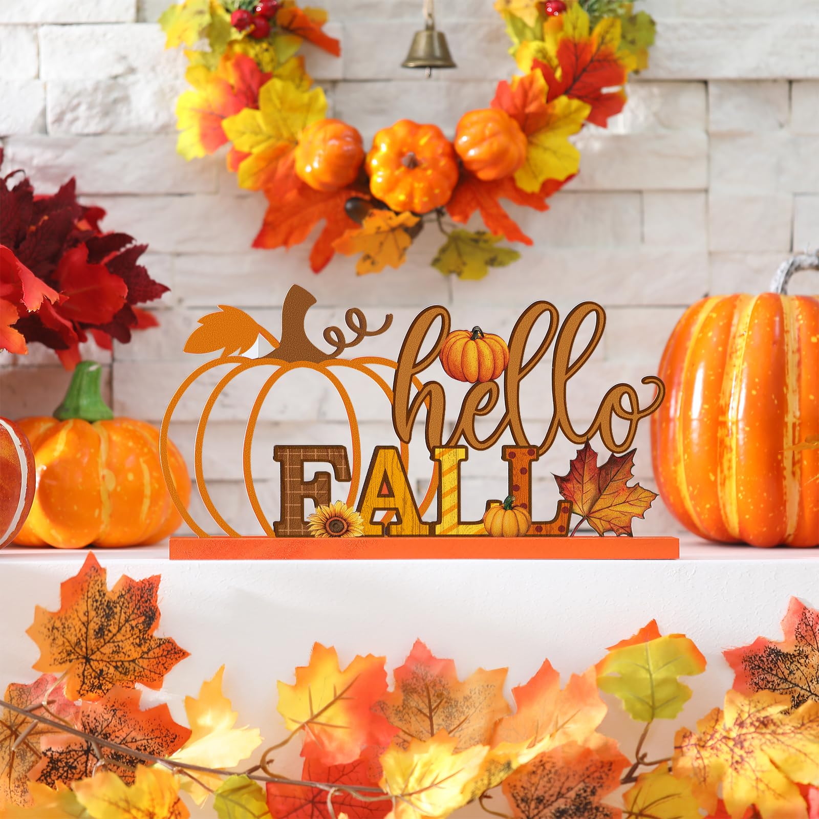 Cinnvoice Table Sign Decoration Farmhouse Table Centerpiece Signs Letter Tiered Tray Decorations for Holiday Kitchen Home Party