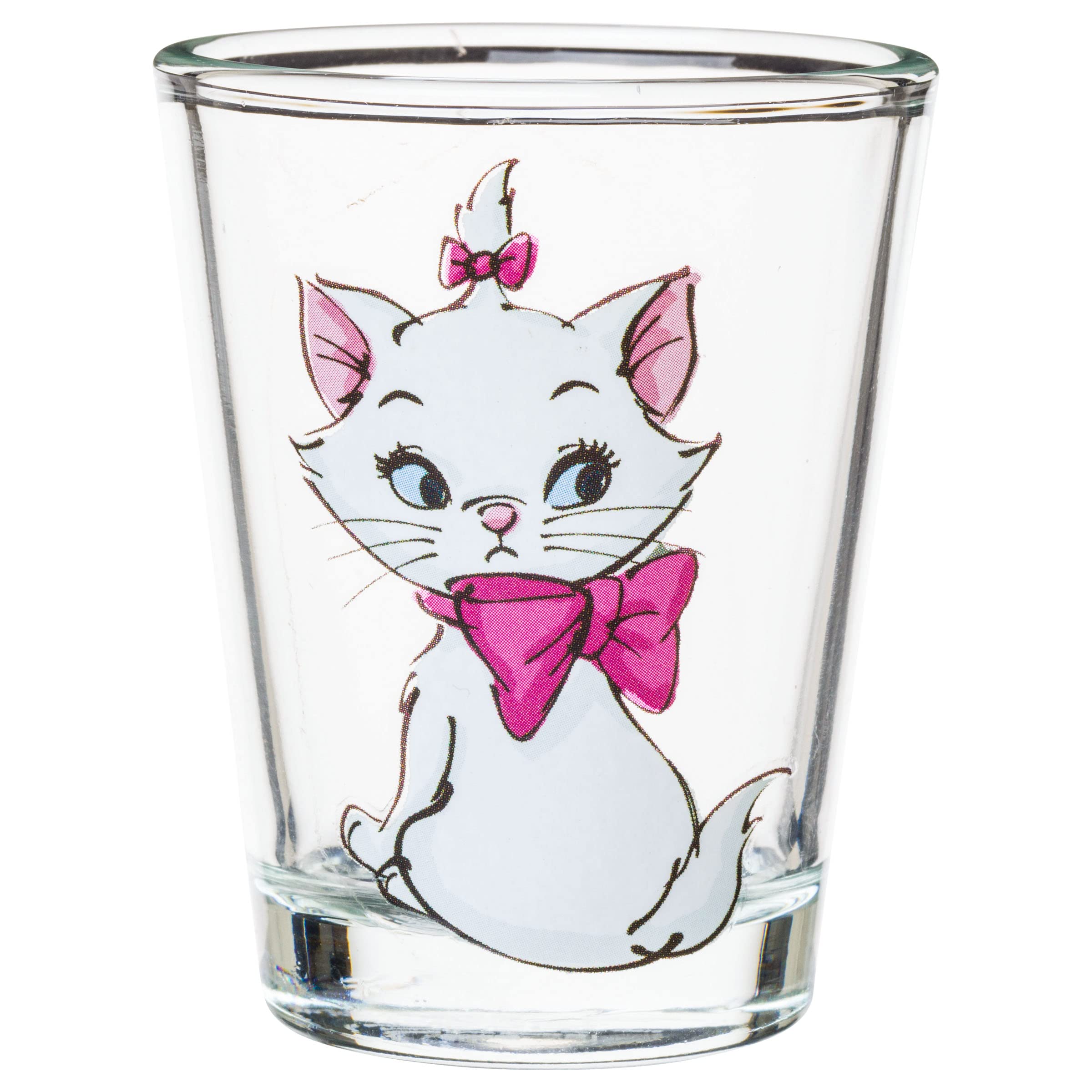 Silver Buffalo Disney Aristocats Featuring Marie 4 Pack Mini Glasses, 1.5 Ounces