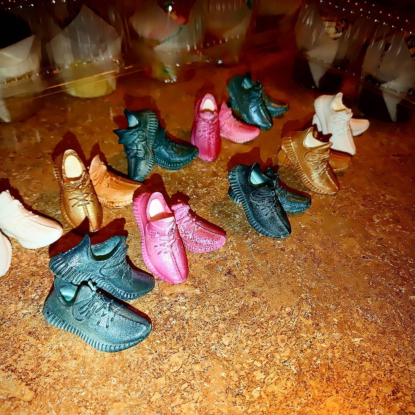 Cestony Mini Shoe Shape Silicone Molds For Diy Cake Fondant Biscuit Cookies Soap Sugar Pudding Chocolate Hard Candies Dessert Ca