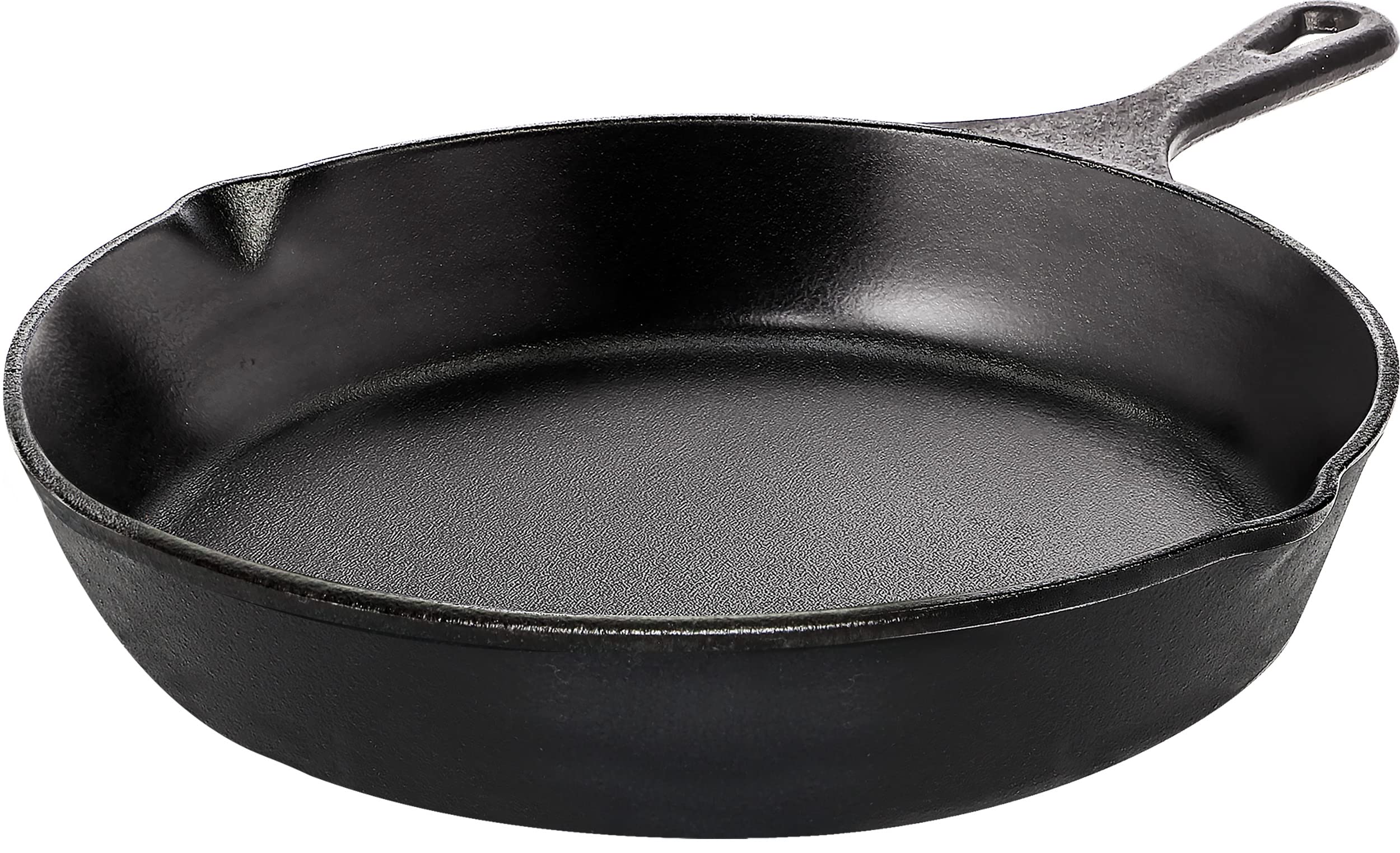 Utopia Kitchen Saute Fry Pan  Chefs Pan, Preseasoned Cast Iron Skillet  Frying Pan 8 Inch  Safe Grill Cookware For Indoor &