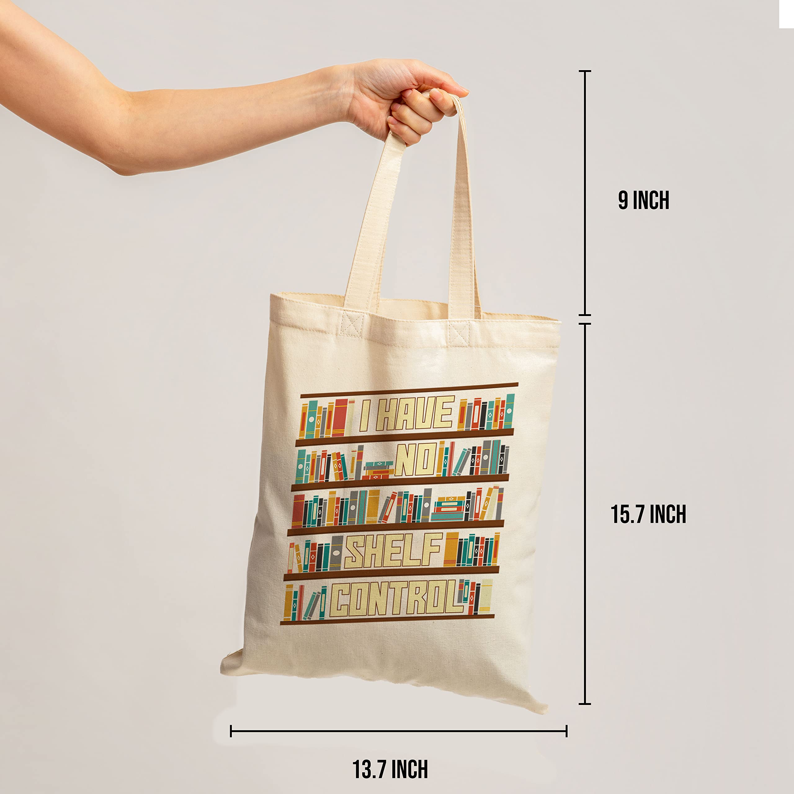 12 Oz Canvas Aesthetic Tote Bag Book Lover Reusable Totebag Totebag Read Book Totebag Grocery Bag I Have No Shelf Control Tote B