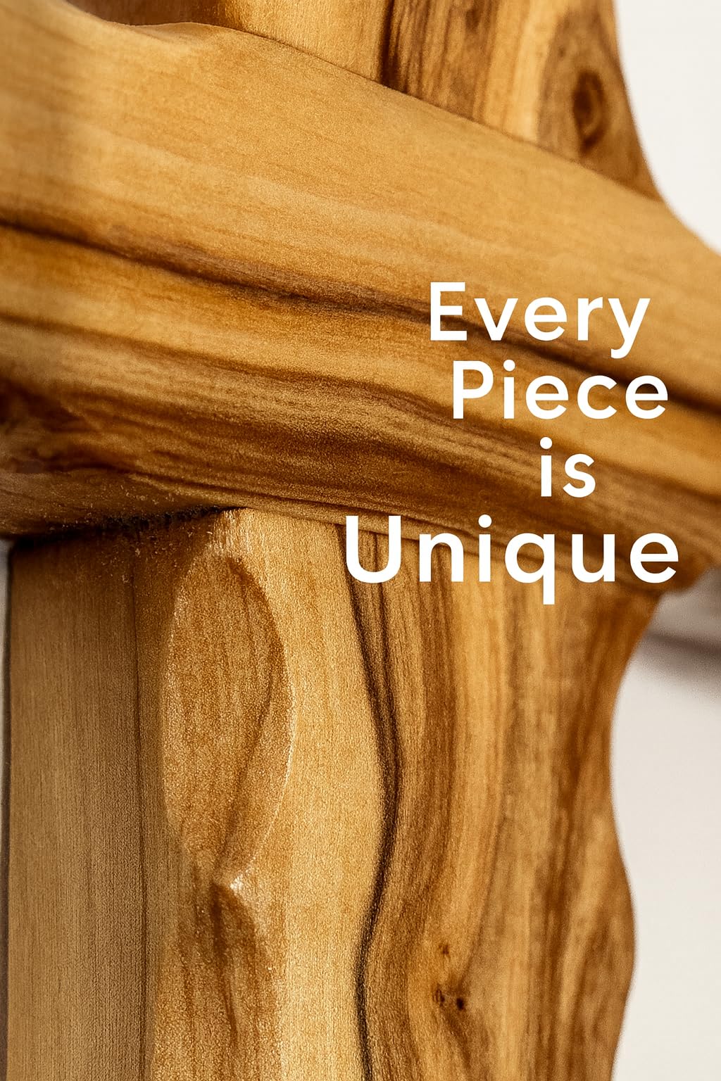 Zuluf 6.2 Olive Wood Plain Wall Cross | Christian Handmade Wooden Cross for Wall from Jerusalem Holy Land | Wall Cross for Home
