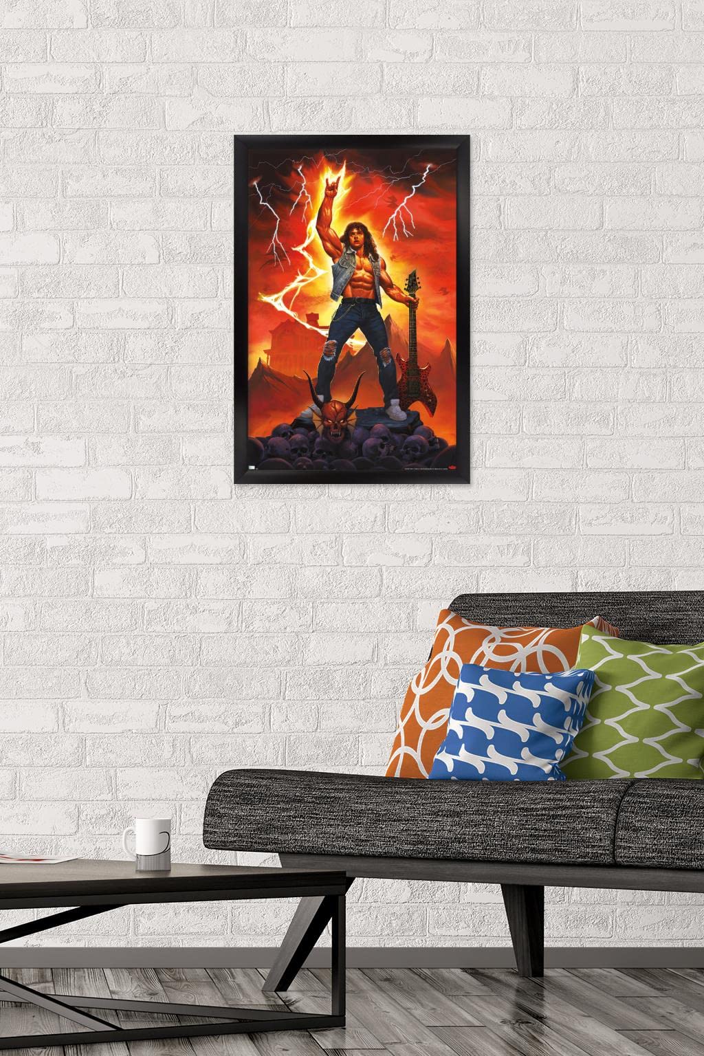 Trends International Netflix Stranger Things: Season 4 - Rock On Wall Poster, 14.725'' X 22.375'', Black Framed Version