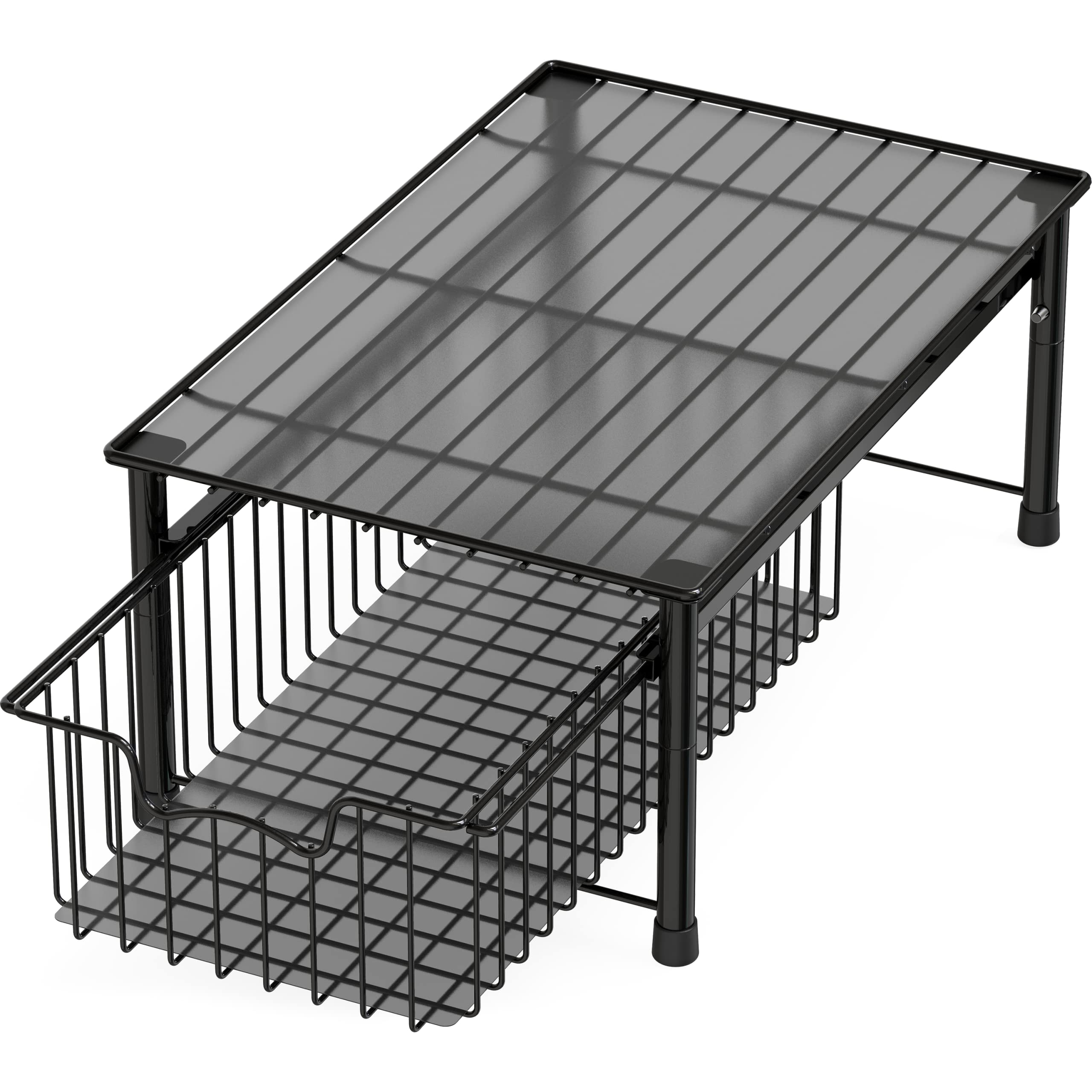 Simple Houseware Stackable Basket Drawer, Black
