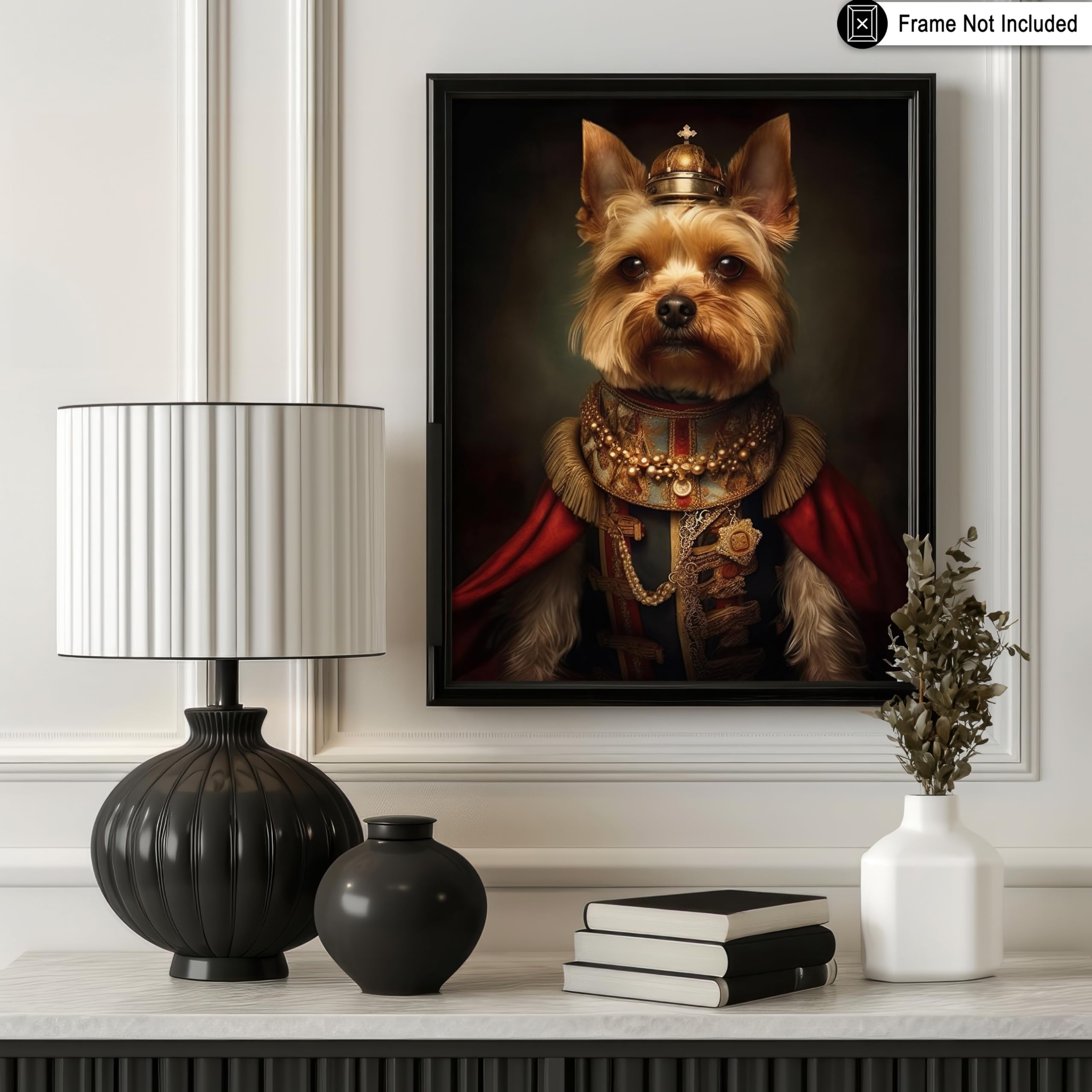 Poster Master Aristocratic Yorkshire Terrier Poster - Dog Print - Renaissance Art - Dog Breed Art - Gift For Men, Women & Animal