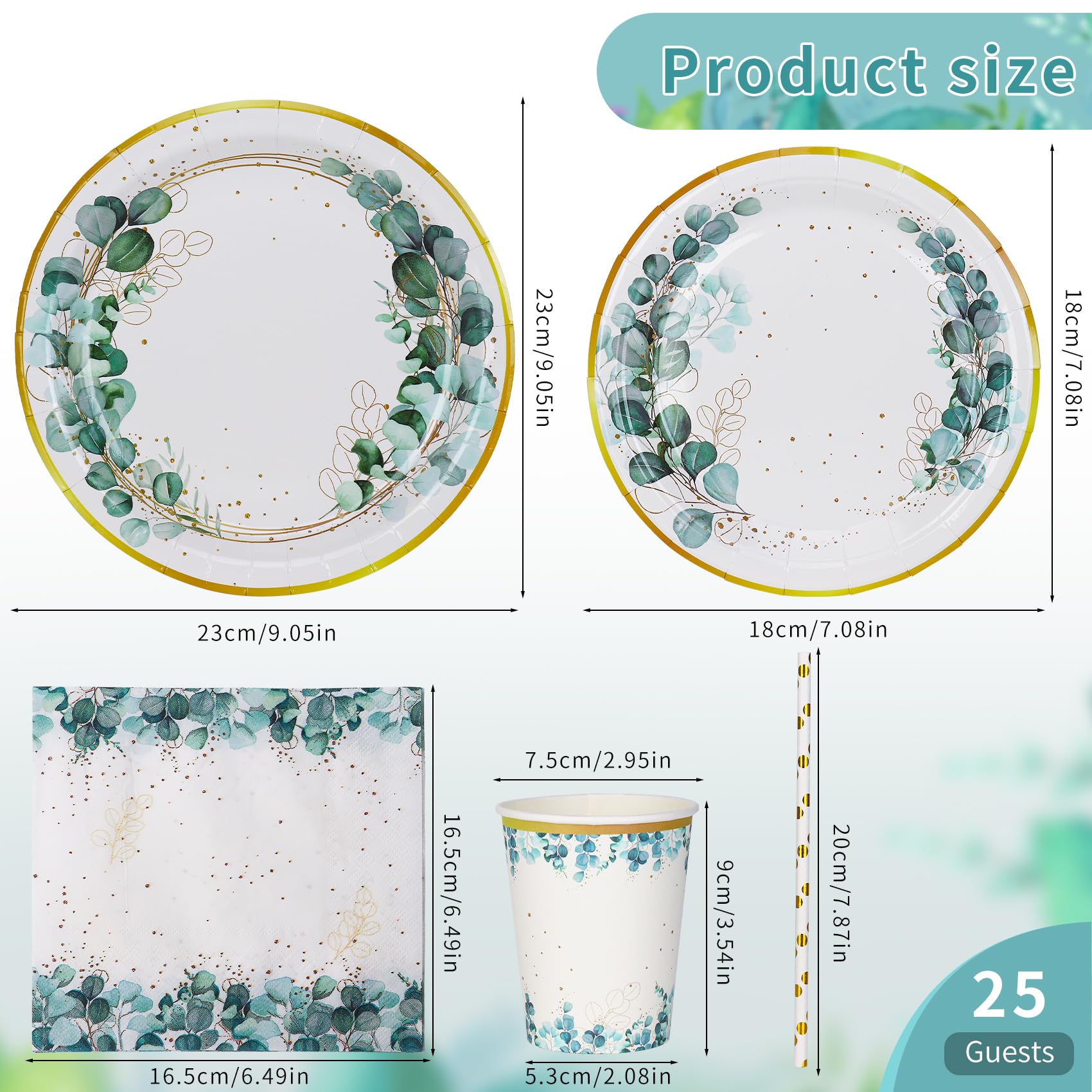 200Pcs Iridescent Party Decorations Supplies, Paper Plates And Napkins Set, Iridescent Party Tableware Set For Mermaid Unicorn B