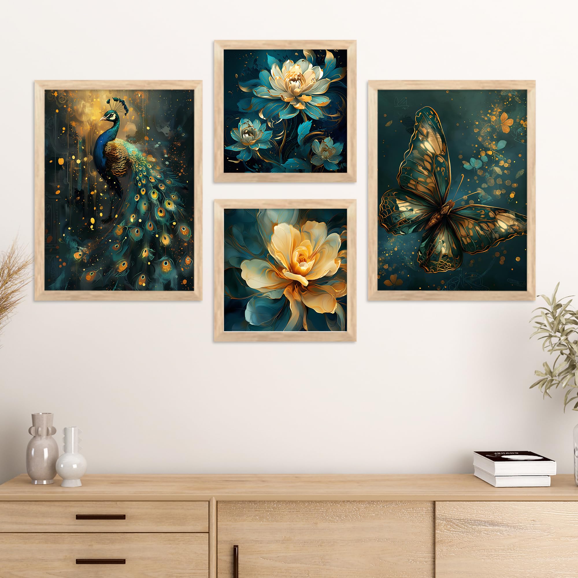 Artifly - Modern Art Wall Painting With Frame For Living Room Bedroom Hall Office - Abstract Framed Painting For Wall Decoration