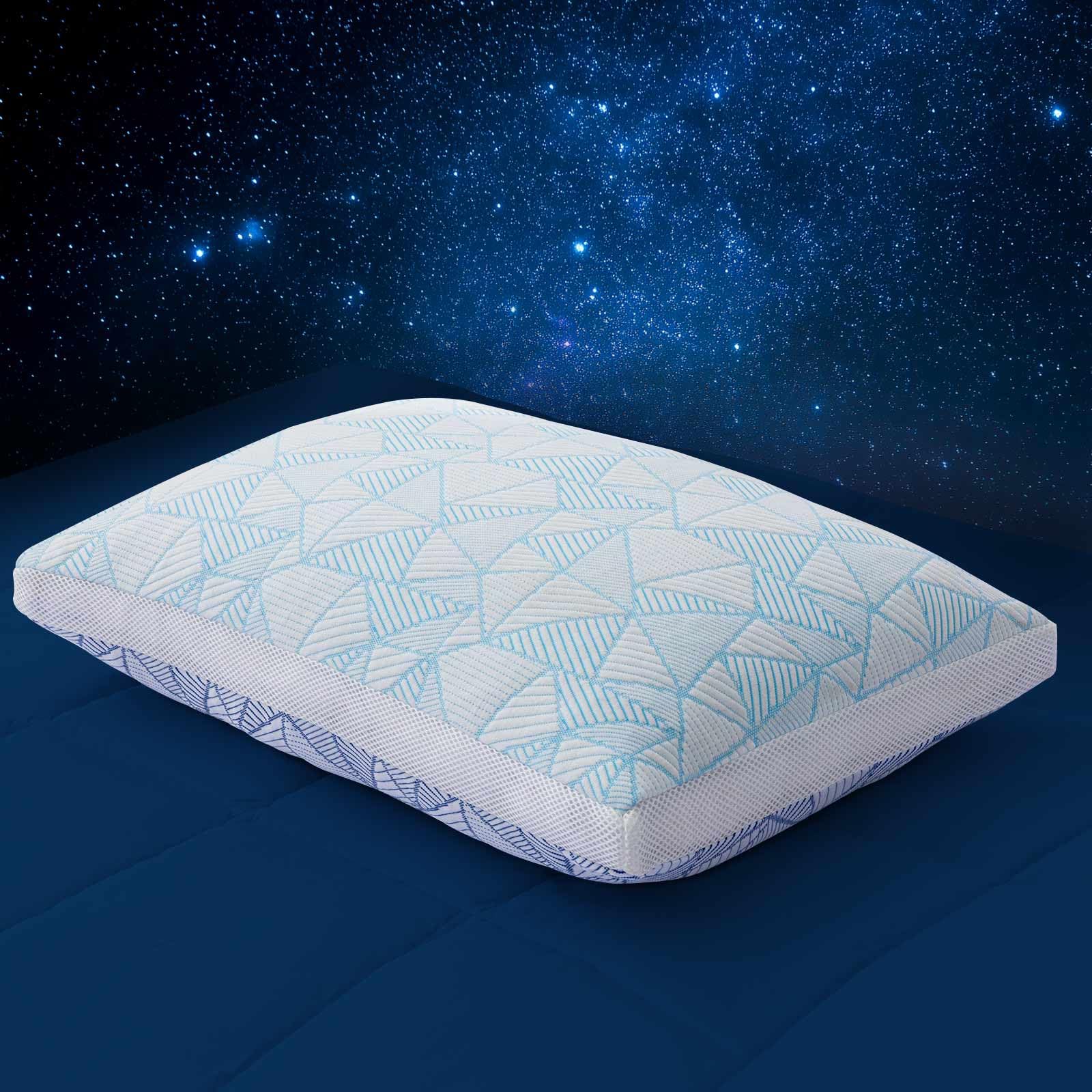 Caelorin Shredded Memory Foam Cooling Soft Pillow Queen Size, Adjustable Hypoallergenic Hotel Quality Pillow For Back, Side And 