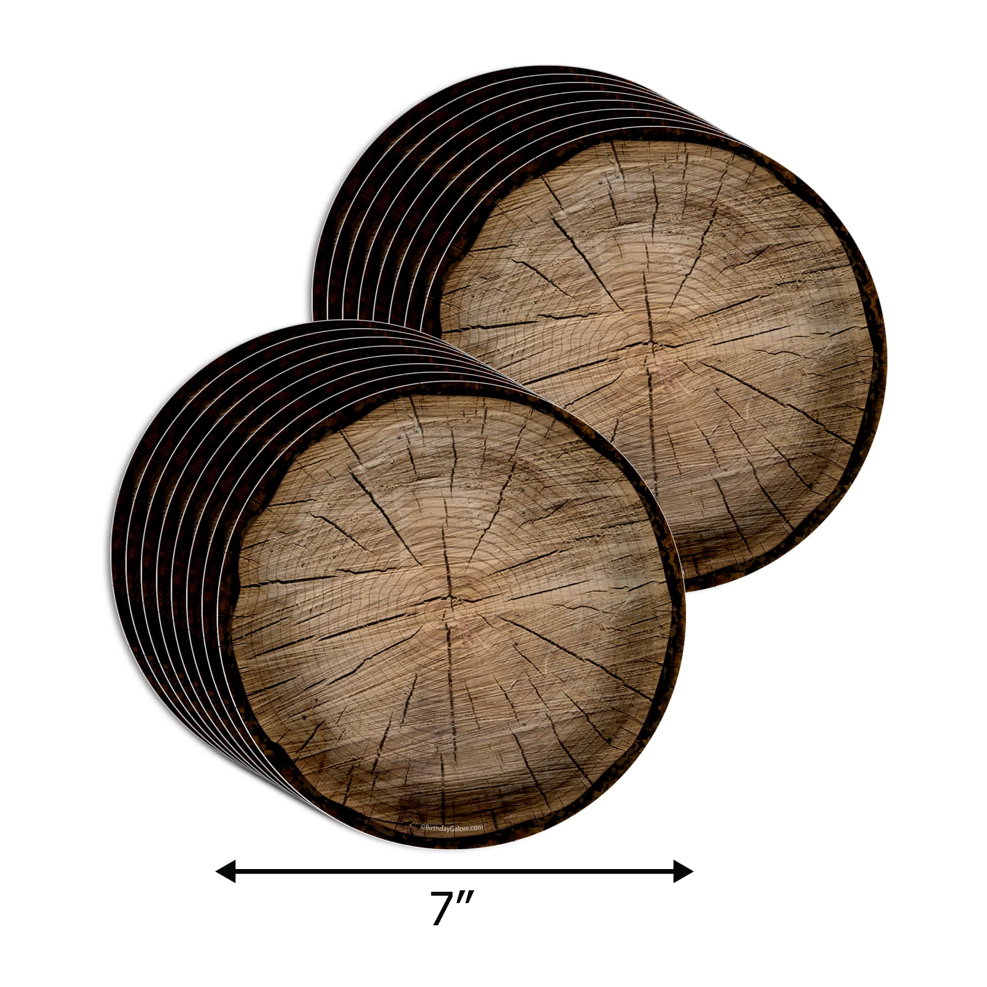 Birthday Galore Boy Baby Shower Party Supplies - Rustic Baby Shower Paper Plates Napkins Cups - Kit For 16 (Adventure Awaits Tre