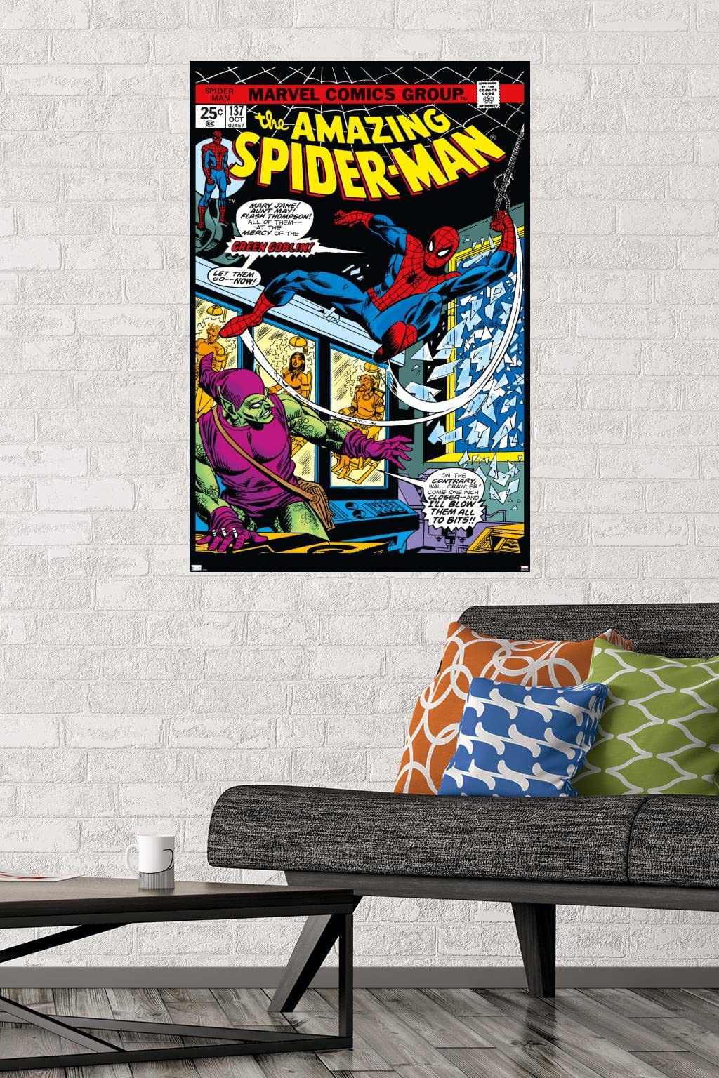 Trends International Marvel Comics - Spider-Man - Amazing Spider-Man #137 Wall Poster, 22.37'' X 34.00'', Premium Unframed Versi