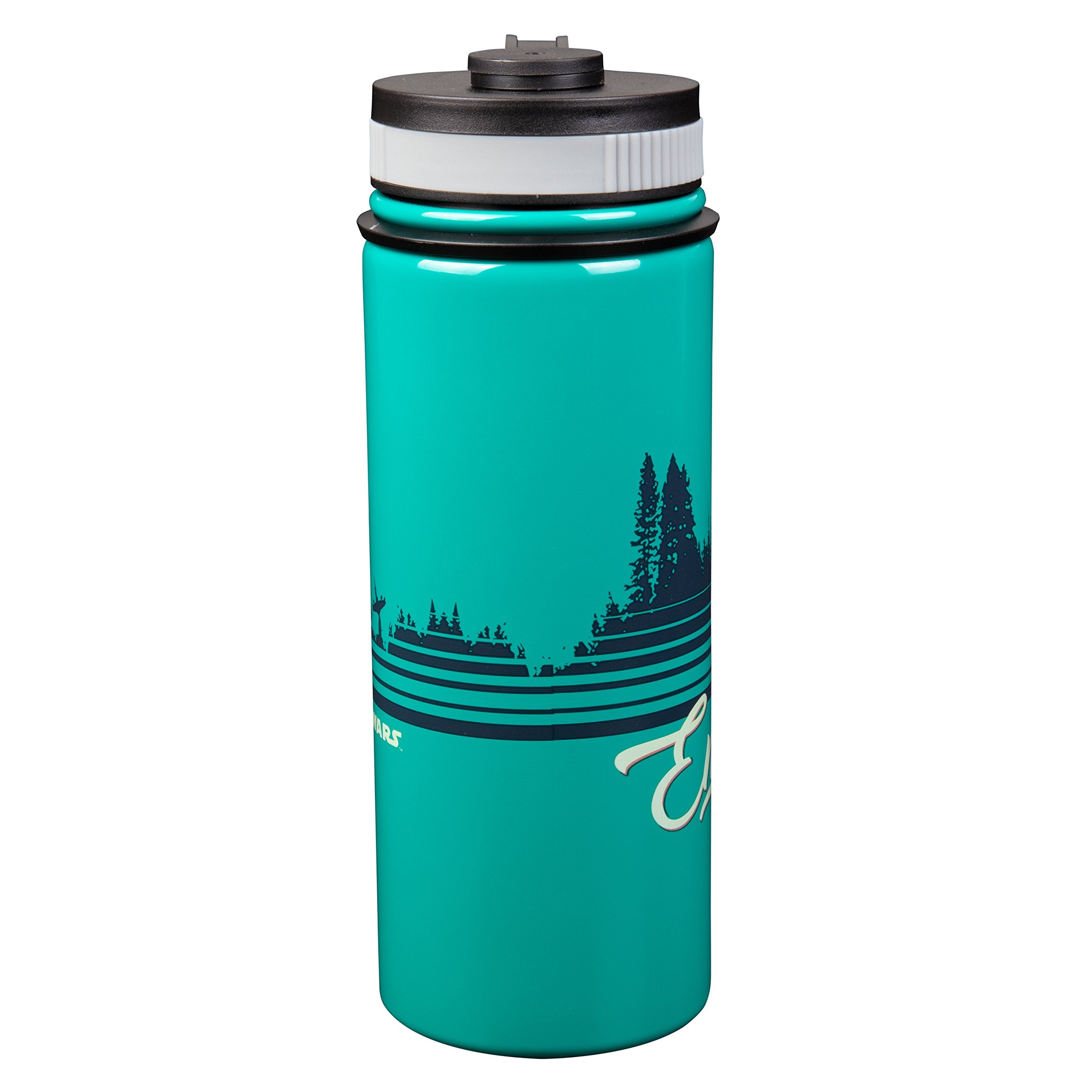 Star Wars Endor Stainless Steel Travel Water Bottle, 18Oz - Fun Retro Design - Vacuum Insulated Thermos For Coffee, Water & More
