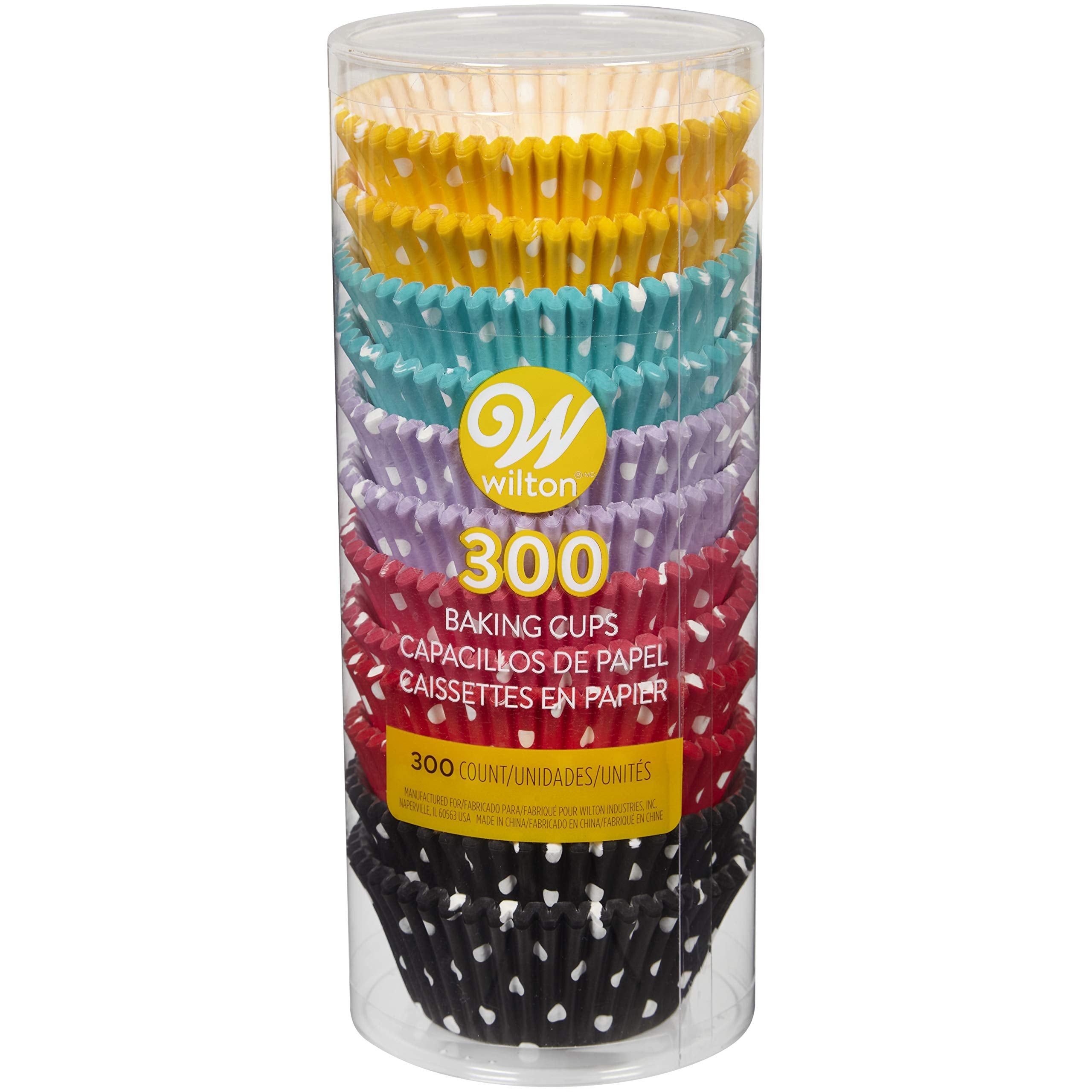 Wilton Standard Cupcake Liner Baking Cups, 300 Count, Polka Dots