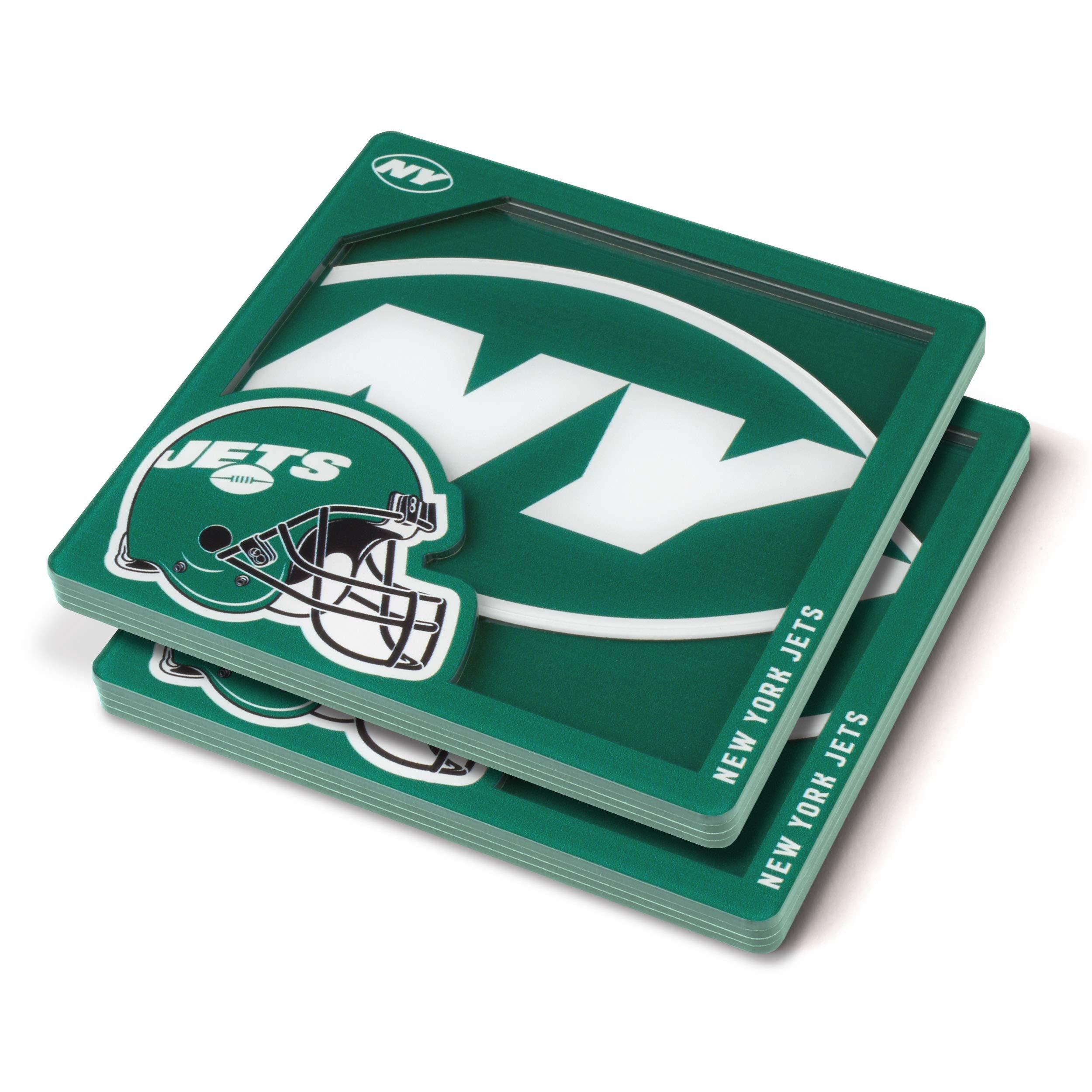 Youthefan Nfl New York Jets 3D Logo Series Coasters 4'' X 4''