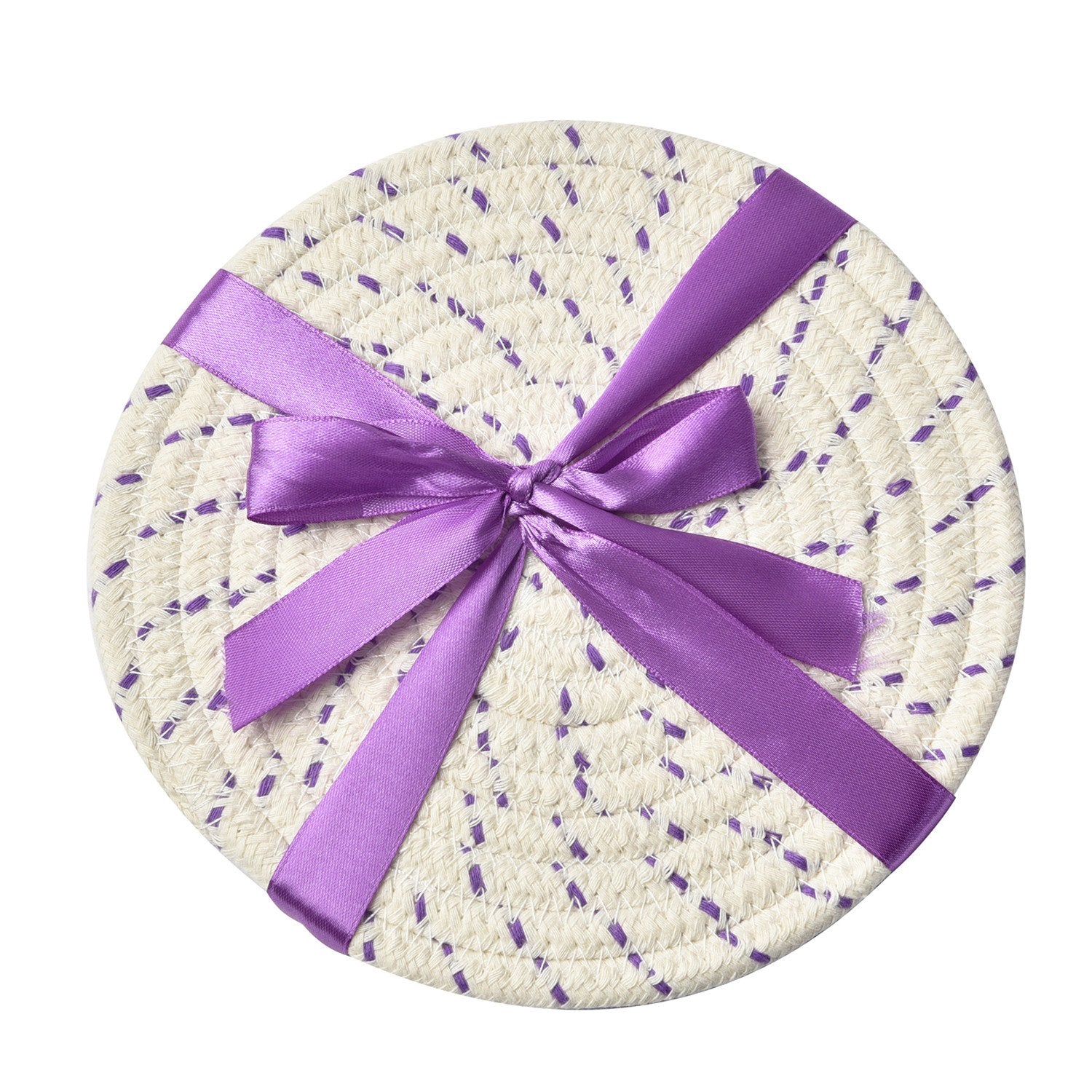 Pot Holders Set Trivets Set 100% Pure Cotton Thread Weave Hot Pot Holders Set (Set Of 3) Stylish Coasters, Hot Pads, Hot Mats, S