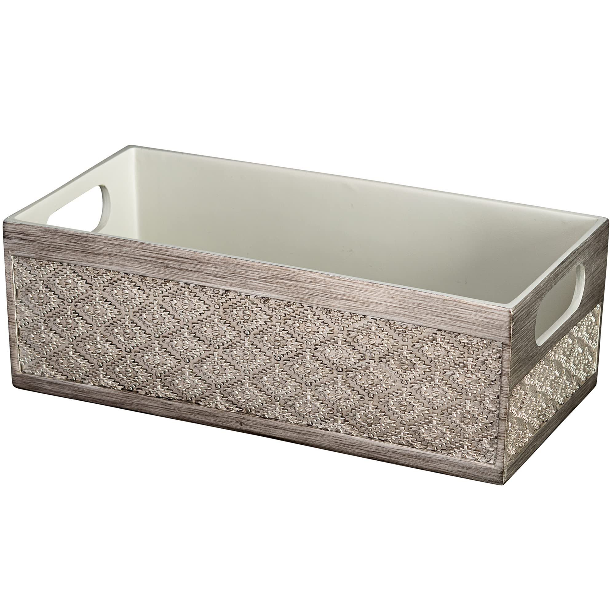Bathroom Decor Box Toilet Paper Holder Storage Basket - Decorative Toilet Tank Topper Bathroom Storage Organizer - Bathroom Sink