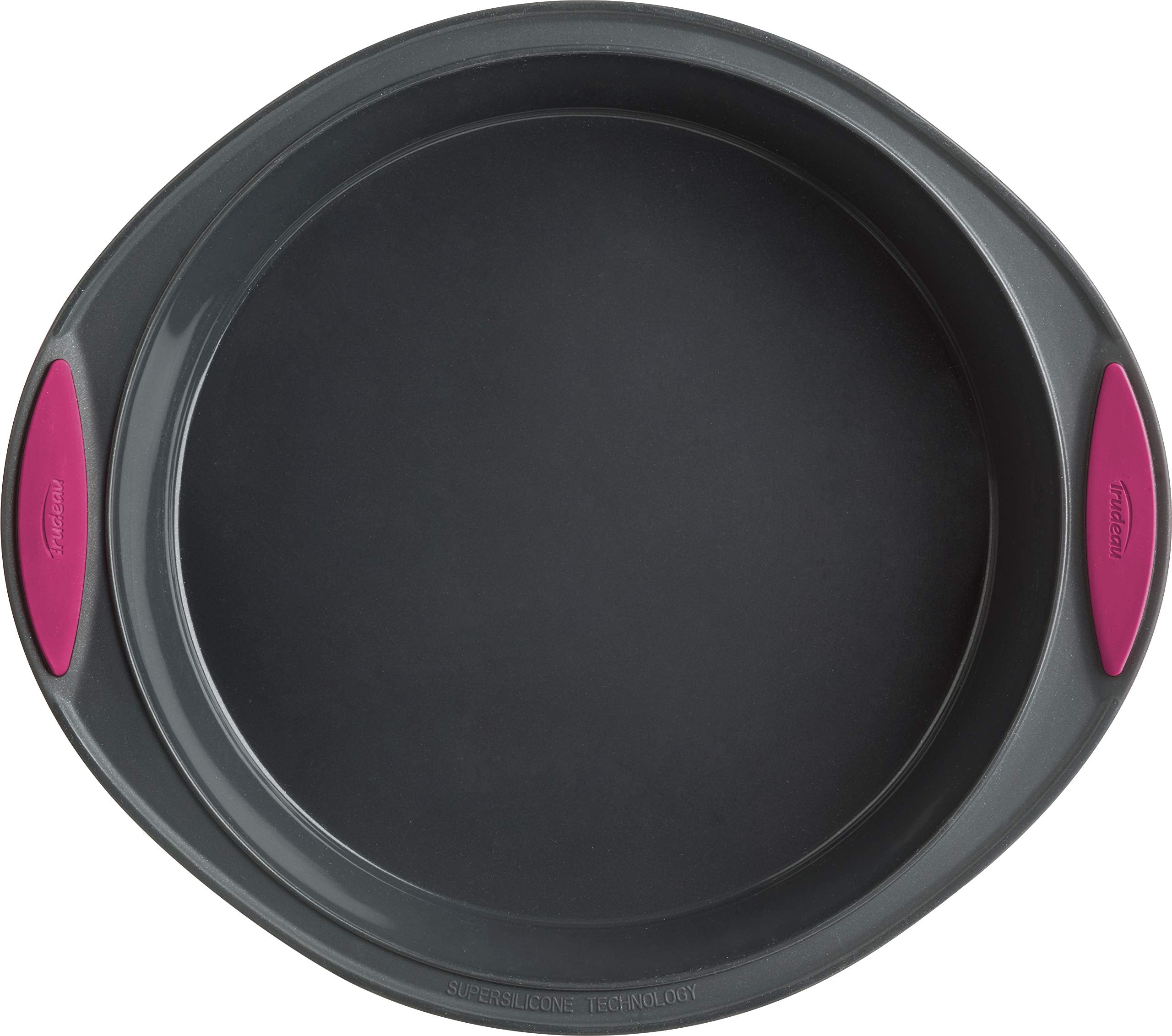 Trudeau Round Silicone Cake Pan, 9 Inch, Fuchsia