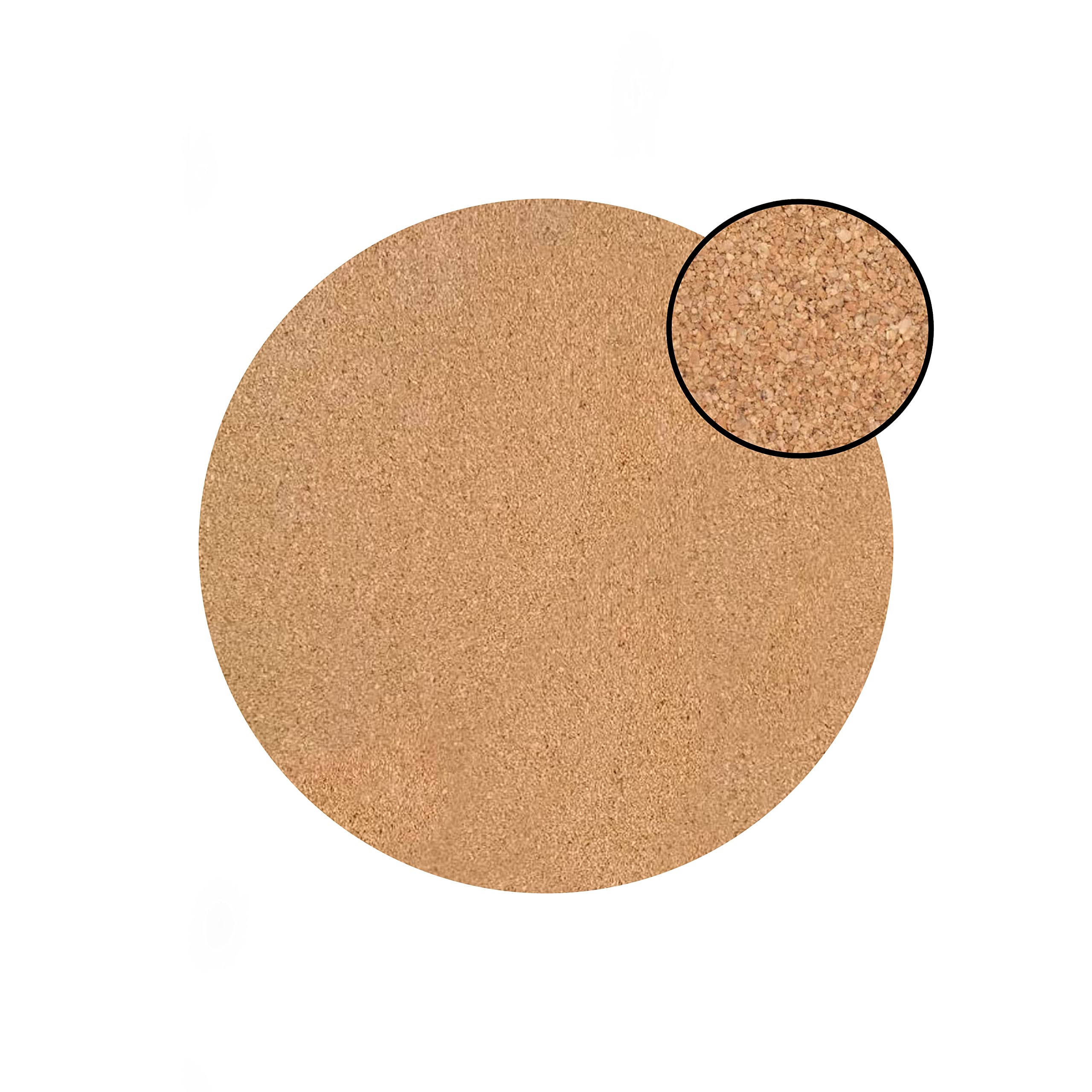 Dainty Home Foiled Granite Thick Cork Heat Resistant Dining Table Placemats Set Of 2, 15'' Round, Marbled Rose Gold - 2Mc15Rgo