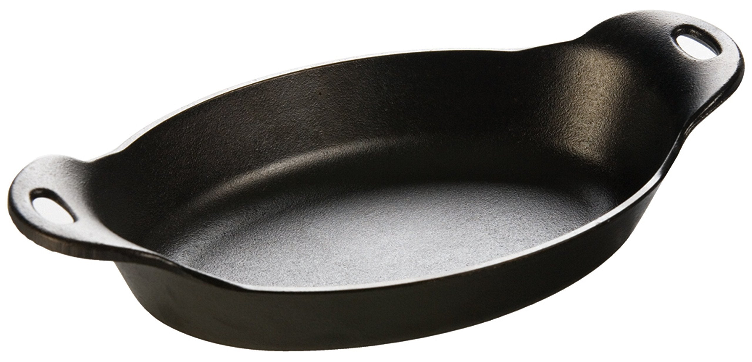 Lodge HOSD Heat Enhanced and Seasoned Cast Iron, 36Ounce Oval Serving Dish, 36 ounce, Black