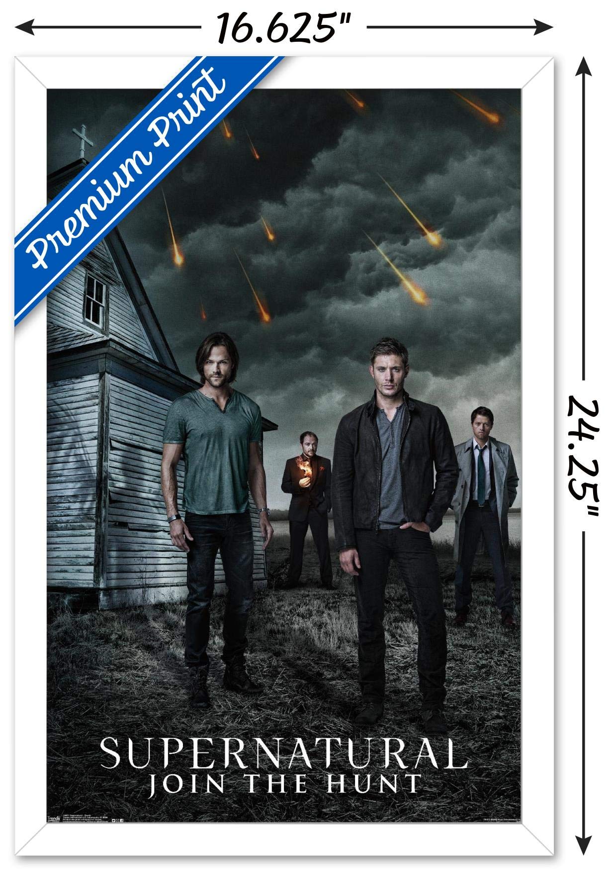 Trends International Supernatural-Church Wall Poster, 14.725'' X 22.375'', White Framed Version