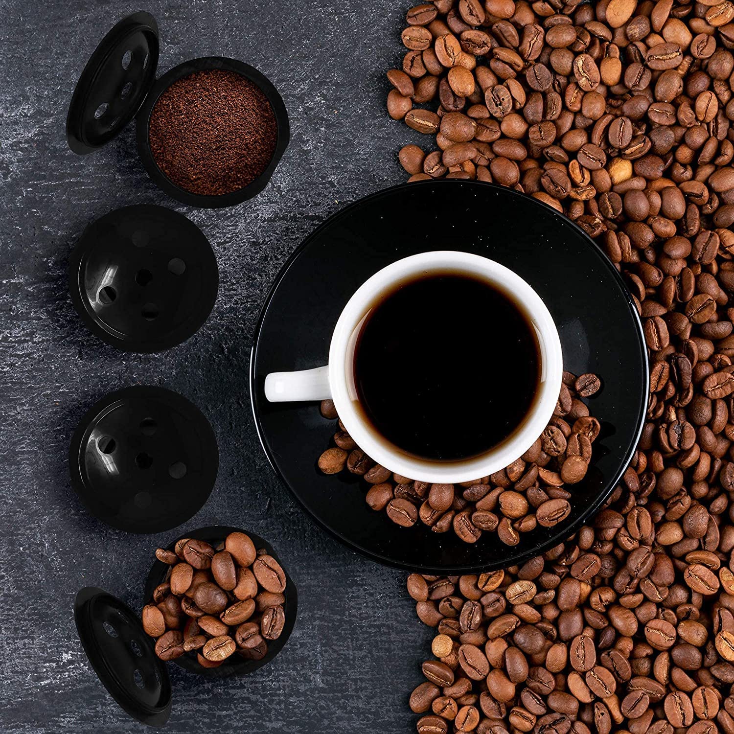 Reusable K Cups for Keurig Supreme  K Supreme Plus and K Slim by PureHQ - Refillable Kcup for Keurig Supreme Coffee Maker - MultiStream Coffee Pods Filter - 4 Pack