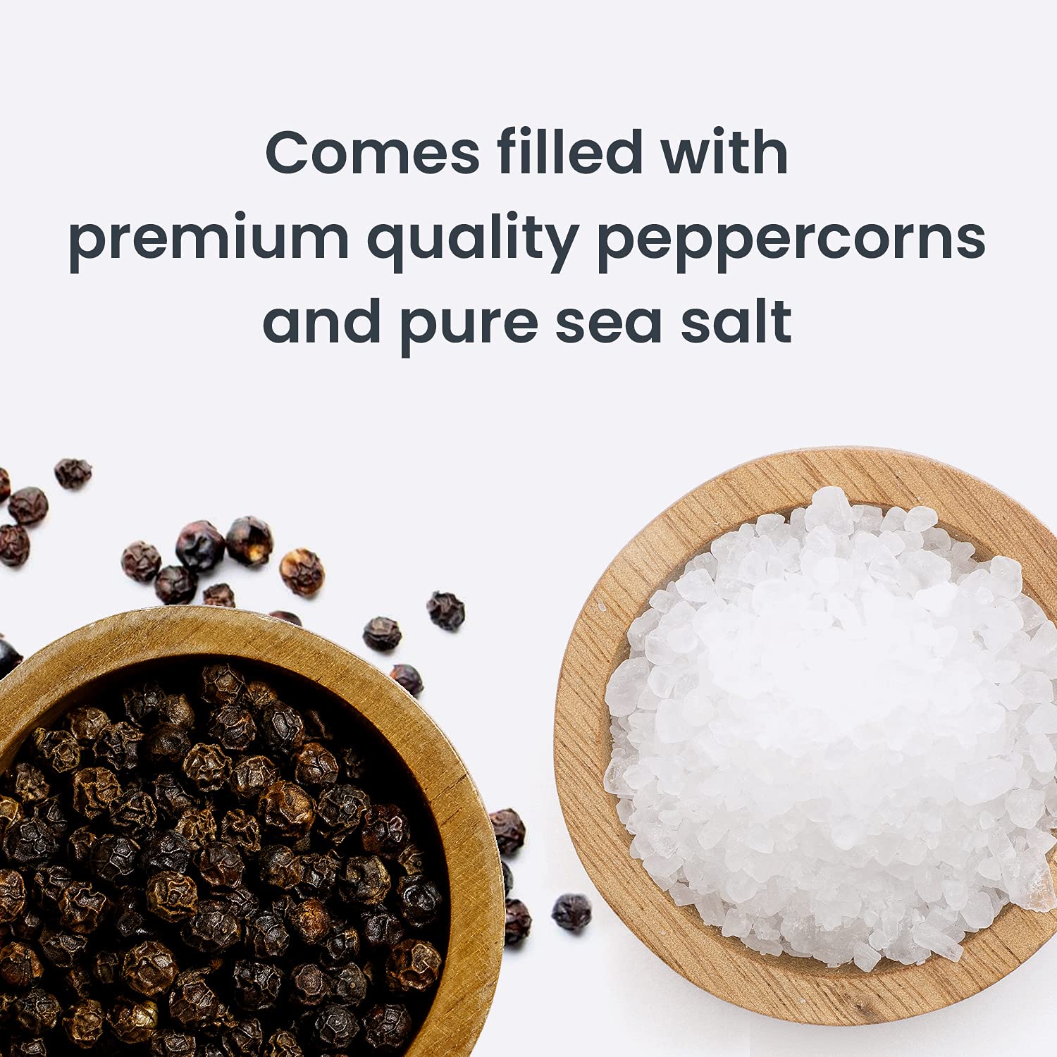 Olde Thompson 4.5'' Monterey Acrylic Salt Shaker & Pepper Mill Set, Adjustable Pepper Grinder