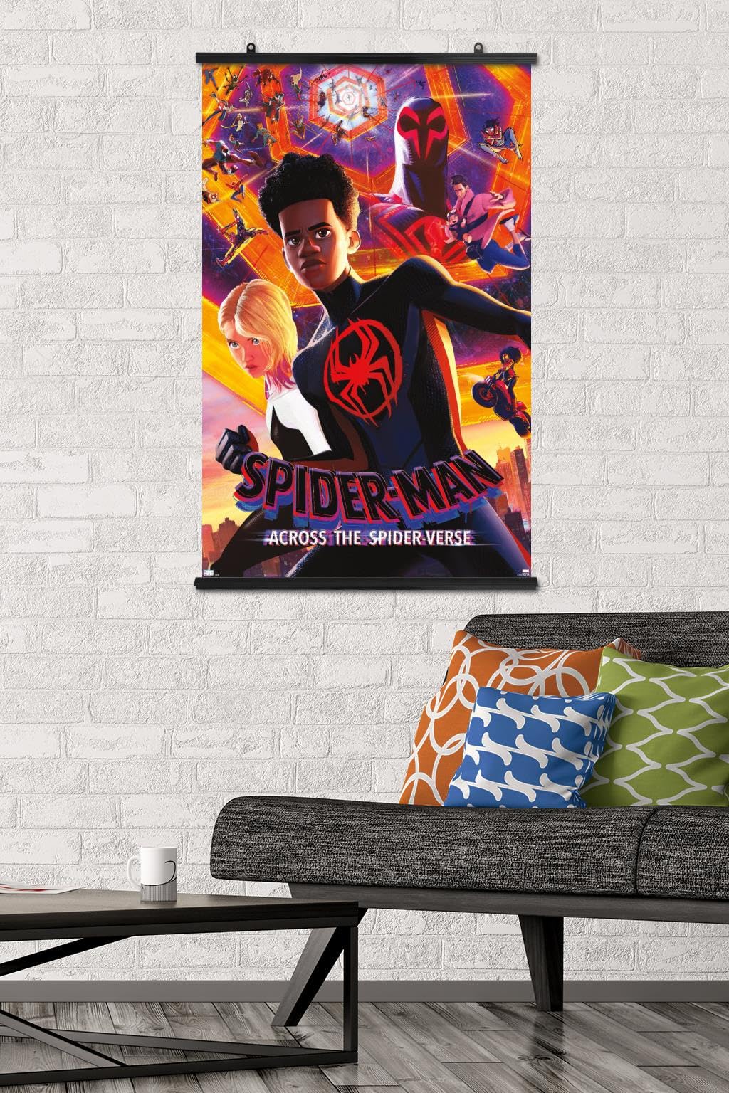 Trends International Marvel Spider-Man: Across The Spider-Verse - Group One Sheet Wall Poster, 22.37'' X 34.00'', Poster & Clip