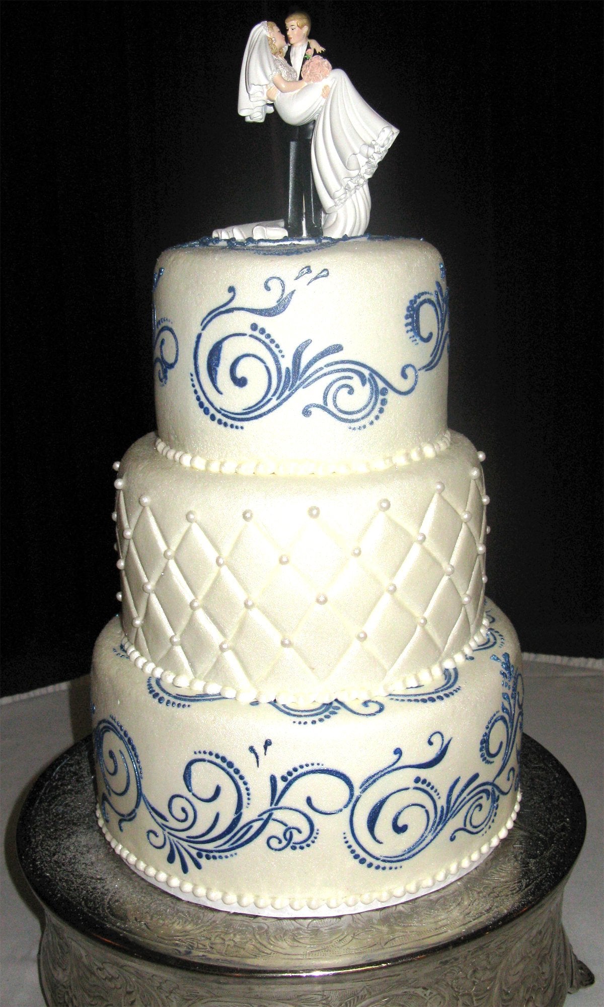 Designer Stencils C480 Five Scroll Cake Stencil Set, Beige/Semi-Transparent