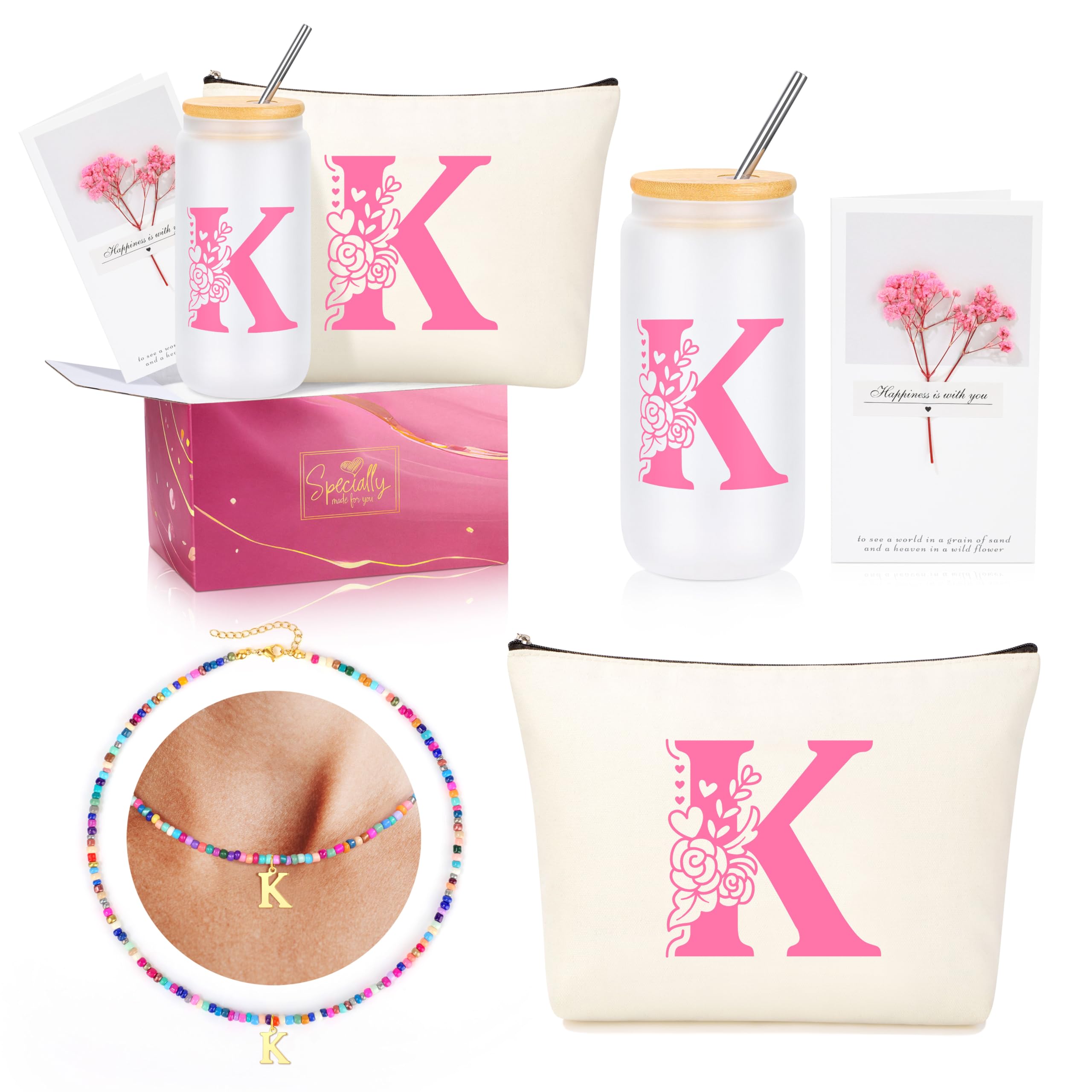 Teen Girl Gifts Trendy Stuff, Easter Christmas Valentine s Day Birthday Gifts for Teen Girls Pink Initial K