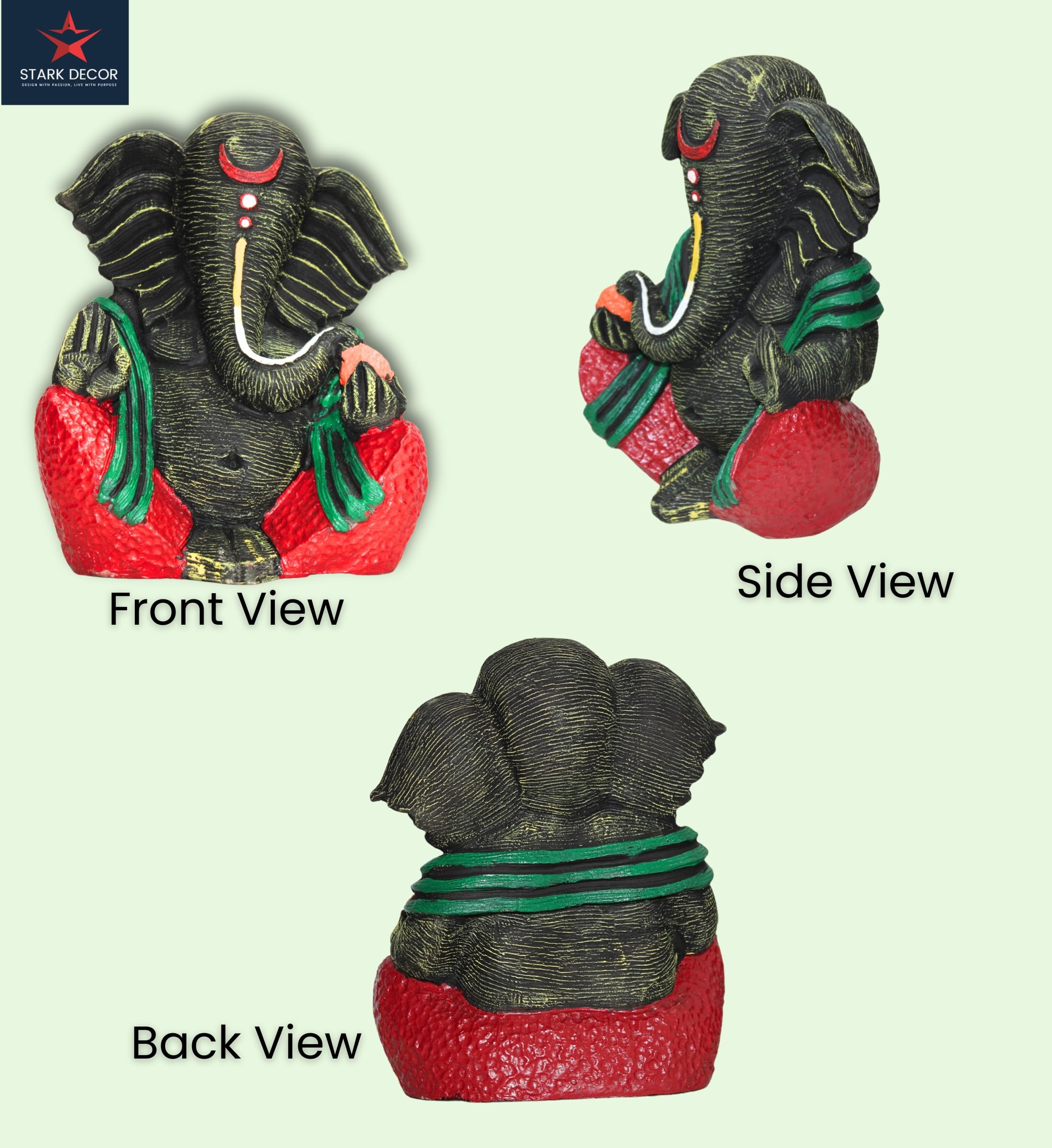 Stark Dcor Sacred Ganesh Platform Of Graceganpati Idol For Home Decor Puja Lord Ganesh Statue Gift For Office Desk Puja Room Fig