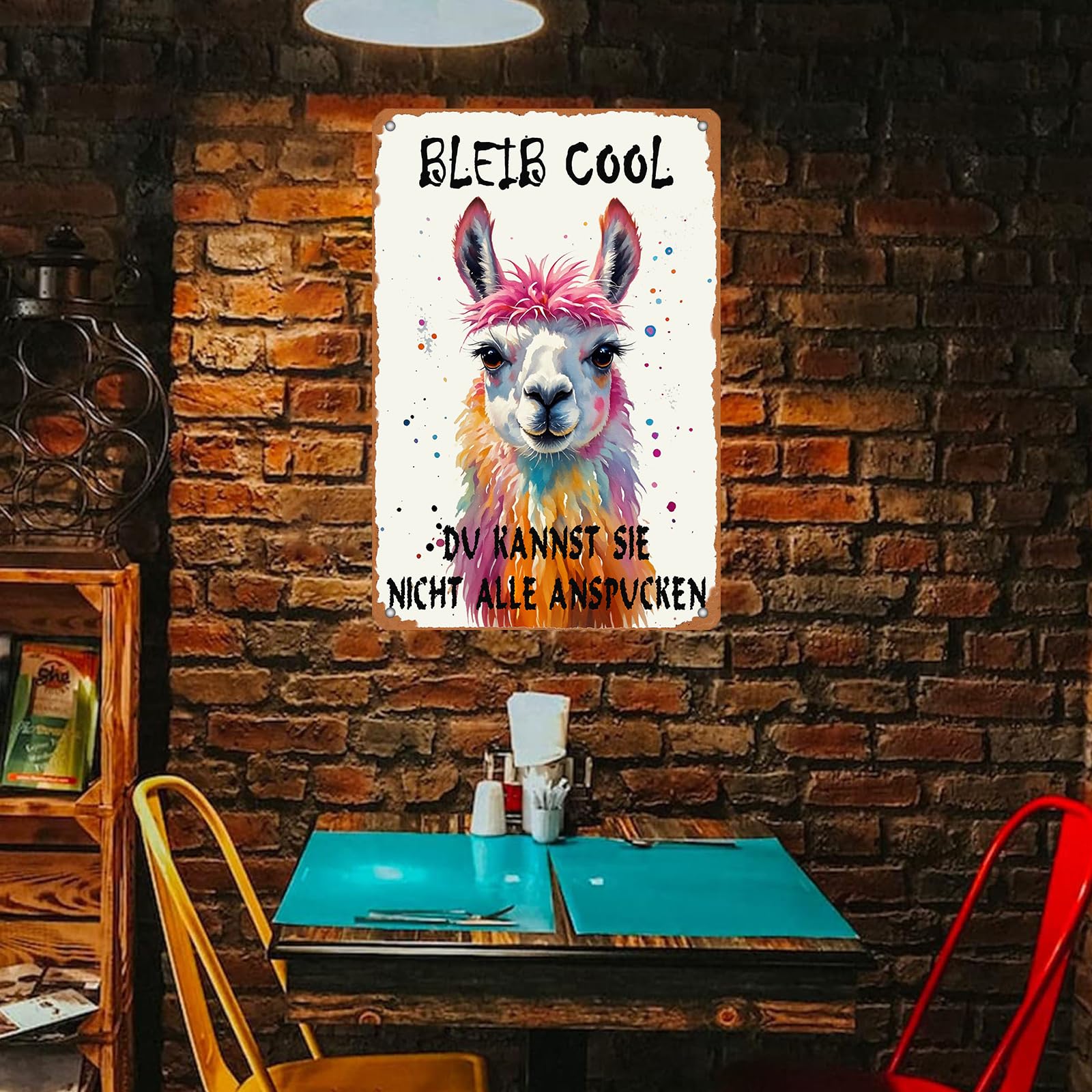 KIYOYO Vintage Tin Sign Metal Poster Plaque Hello Sweet Cheeks Sasquatch Bathroom Poster Bigfoot Knowledge Poster Metal Sign Iro