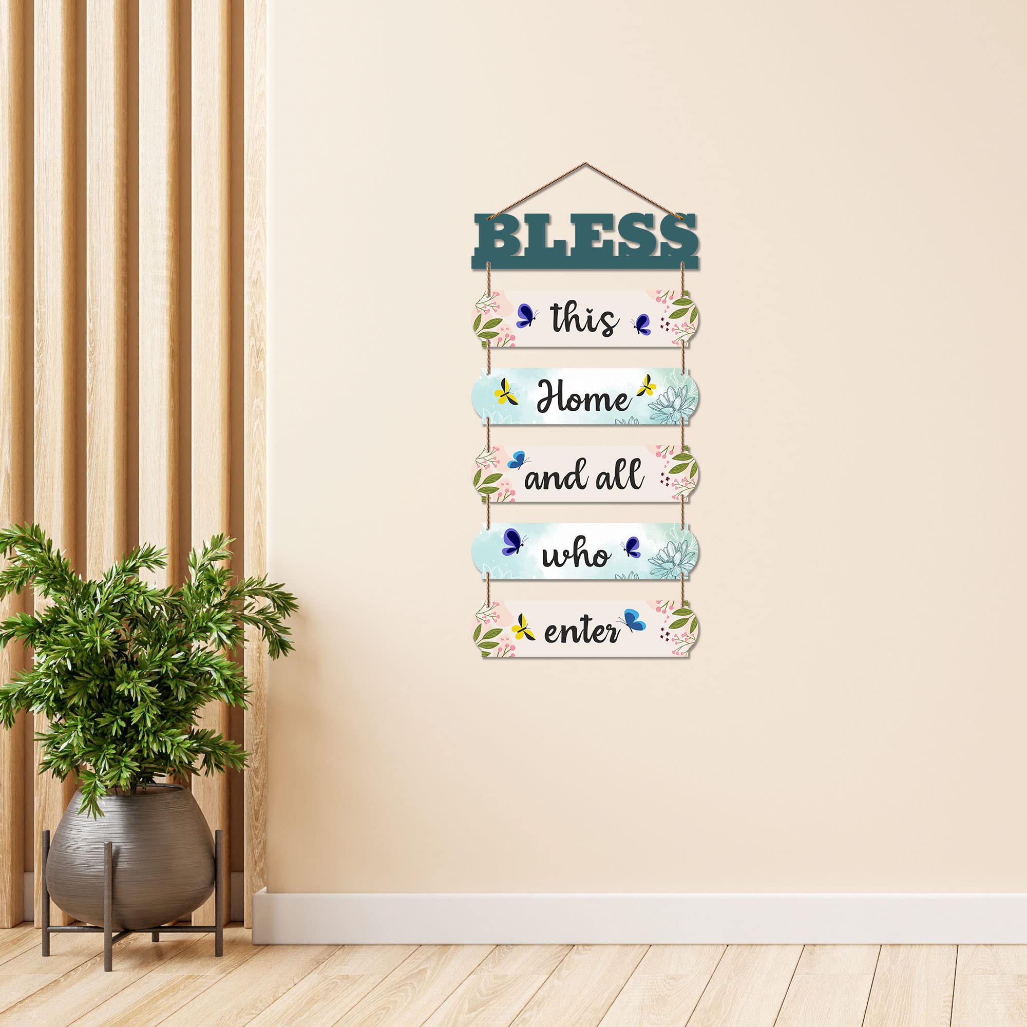 Artvibes Home Quote Decorative Wall Art Wooden Hanger for Livingroom, Bedroom | Gifts | Hangings Decoration | Modern Decor Items