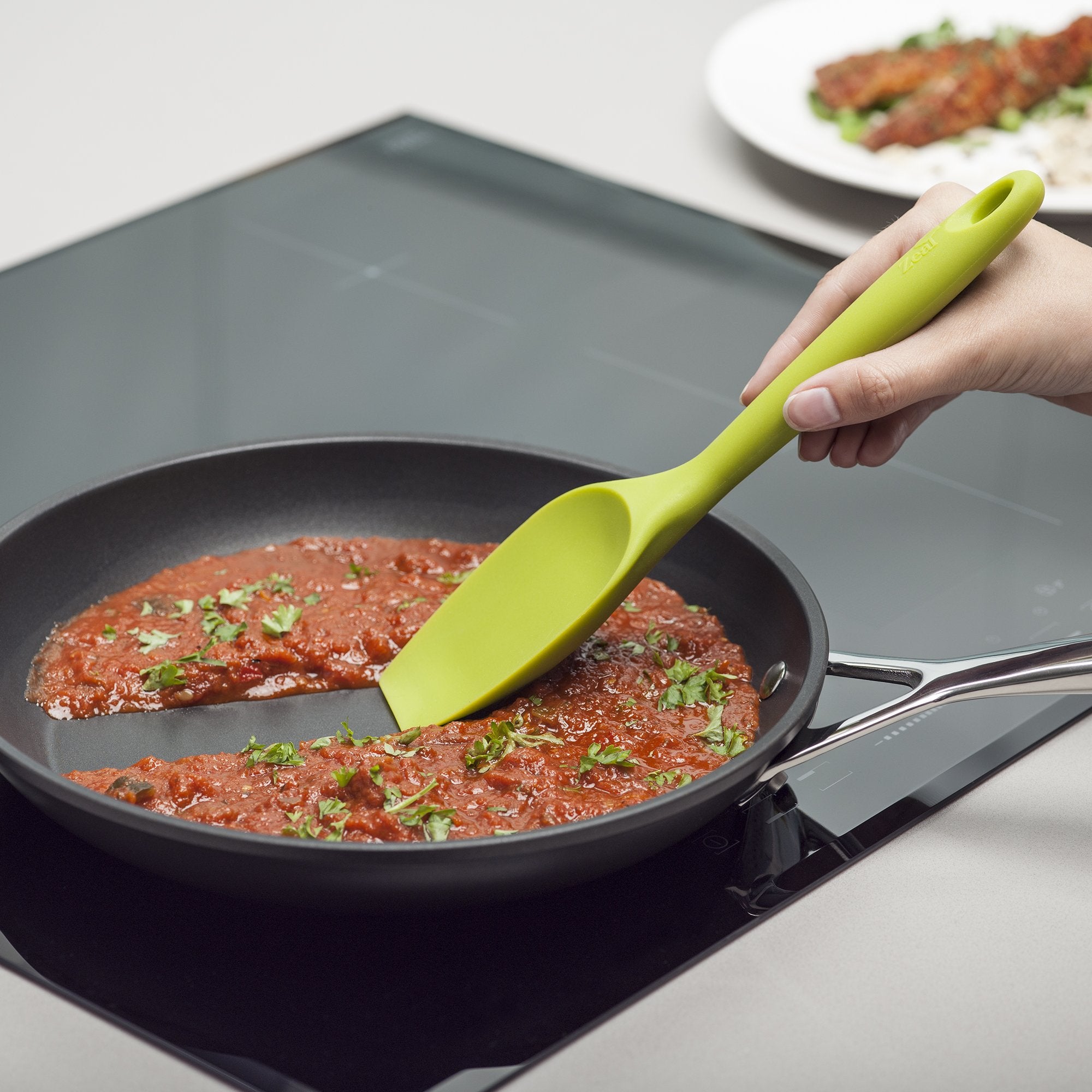 Zeal Silicone Non-Scratch Spatula Spoon Lime (10   /26Cm)