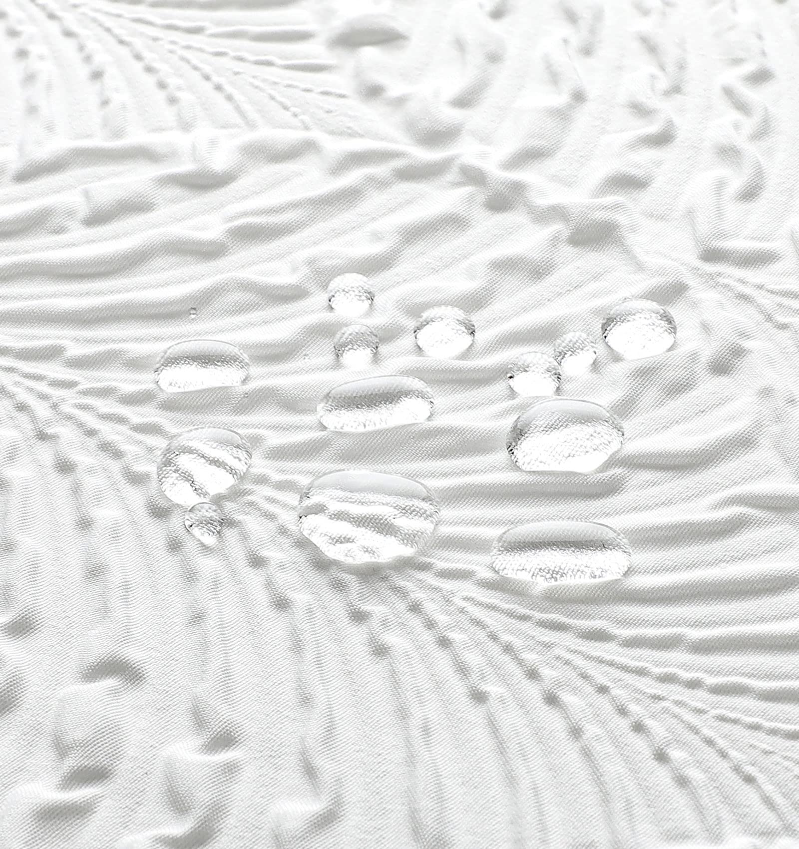 Gibelle Extra Long Shower Curtain 72 x 84  Tall 3D Embossed Textured White Fabric Shower Curtain  Modern Farmhouse Chic Soft Cloth Bathroom Curtains Shower Set with Hooks