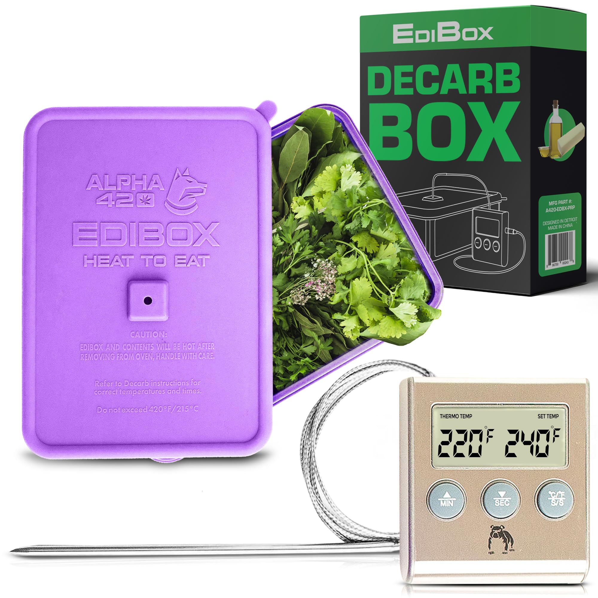 Decarboxylator Box for Butter & Oil Infuser Machines, Decarb  EdiBox
